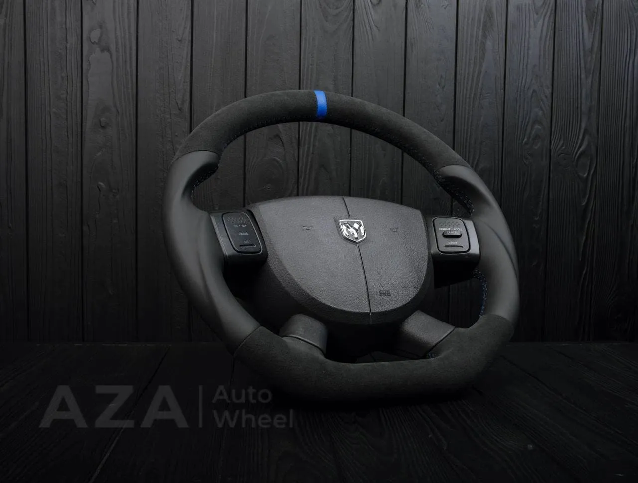 Steering Wheel Dodge 2004-2008 Napa/Alcantara/Blue stripe - Image 5