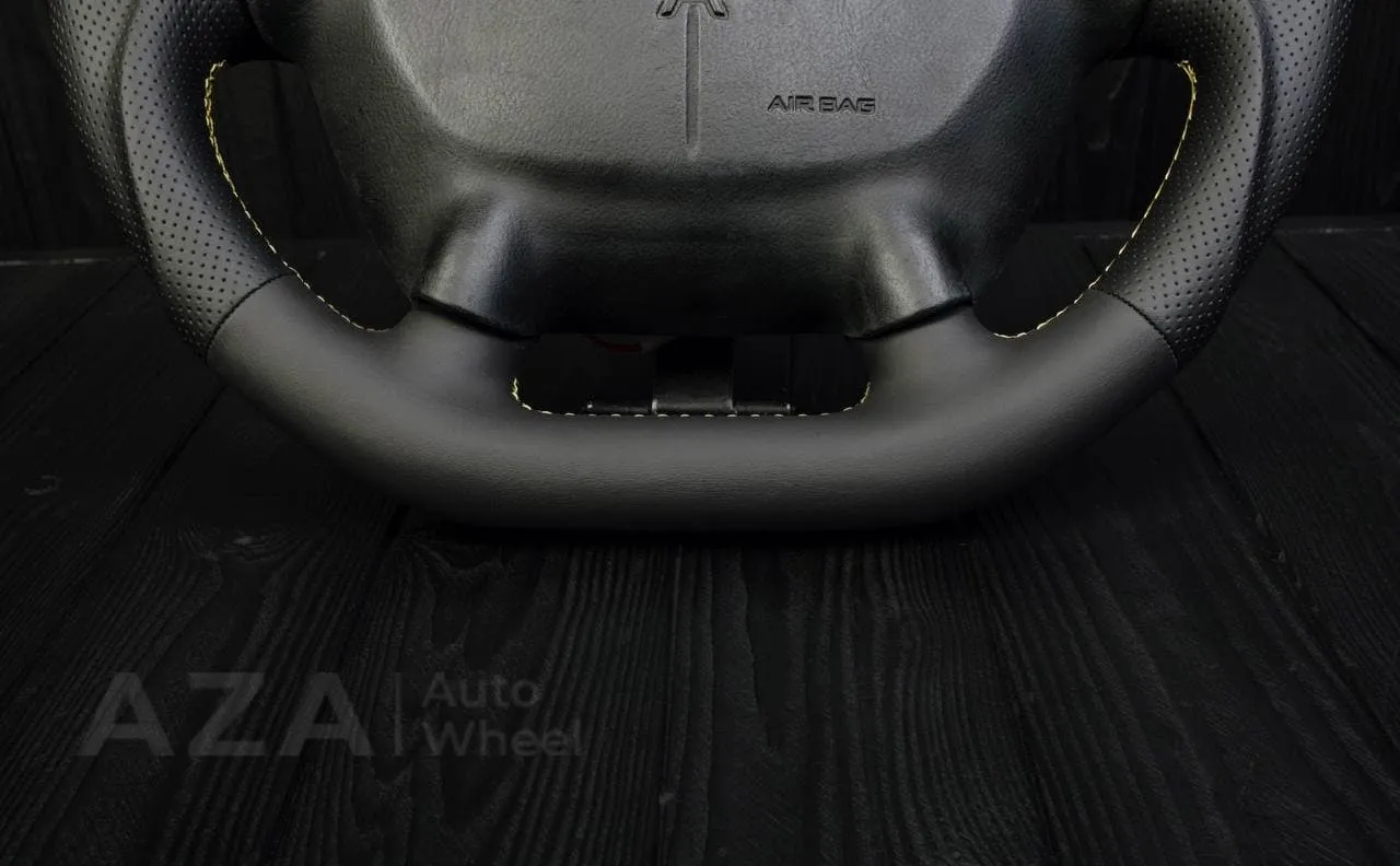 Steering wheel 1997-2004 Corvette C5 Reduced diameter Napa/Perforated leather/Yellow stripe - Image 11