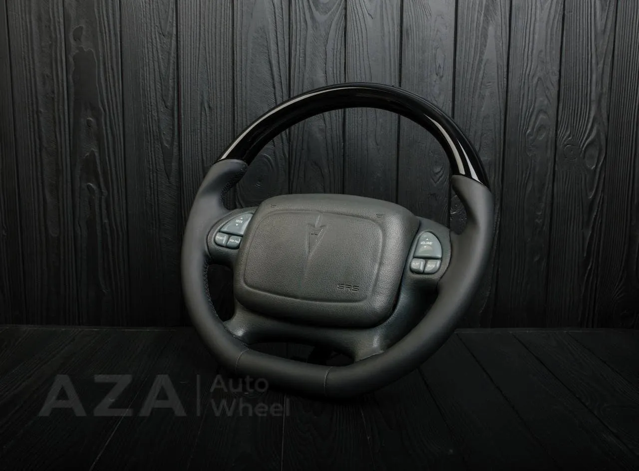 Steering wheel Chevrolet Camaro 2000-2002 (can be any color stripe and stitch) Napa/Gloss black - Image 3