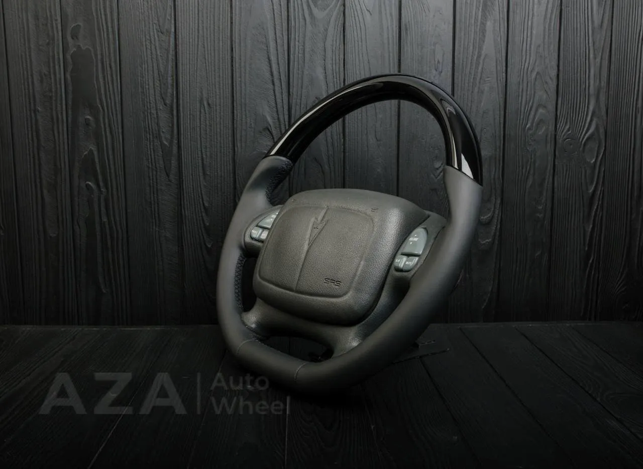 Steering wheel Chevrolet Camaro 2000-2002 (can be any color stripe and stitch) Napa/Gloss black - Image 4