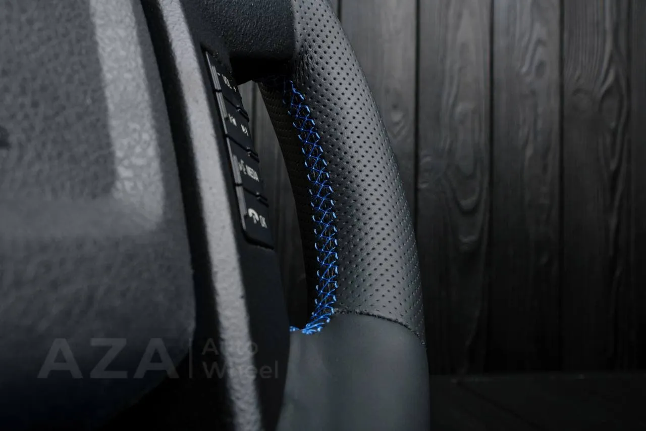 Steering wheel FORD RAPTOR 2011-2014 Napa/Perforated leather/Blue stripe - Image 10