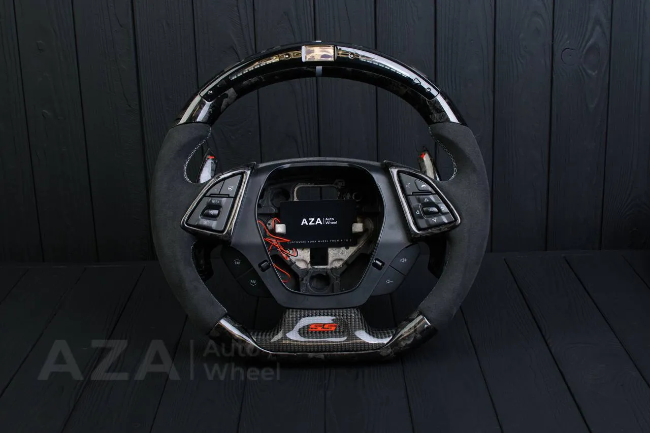 Steering wheel Chevrolet Camaro 2016+ Carbon fiber/Forged Carbon ZL1/SS trim/Alcantara/Led screen