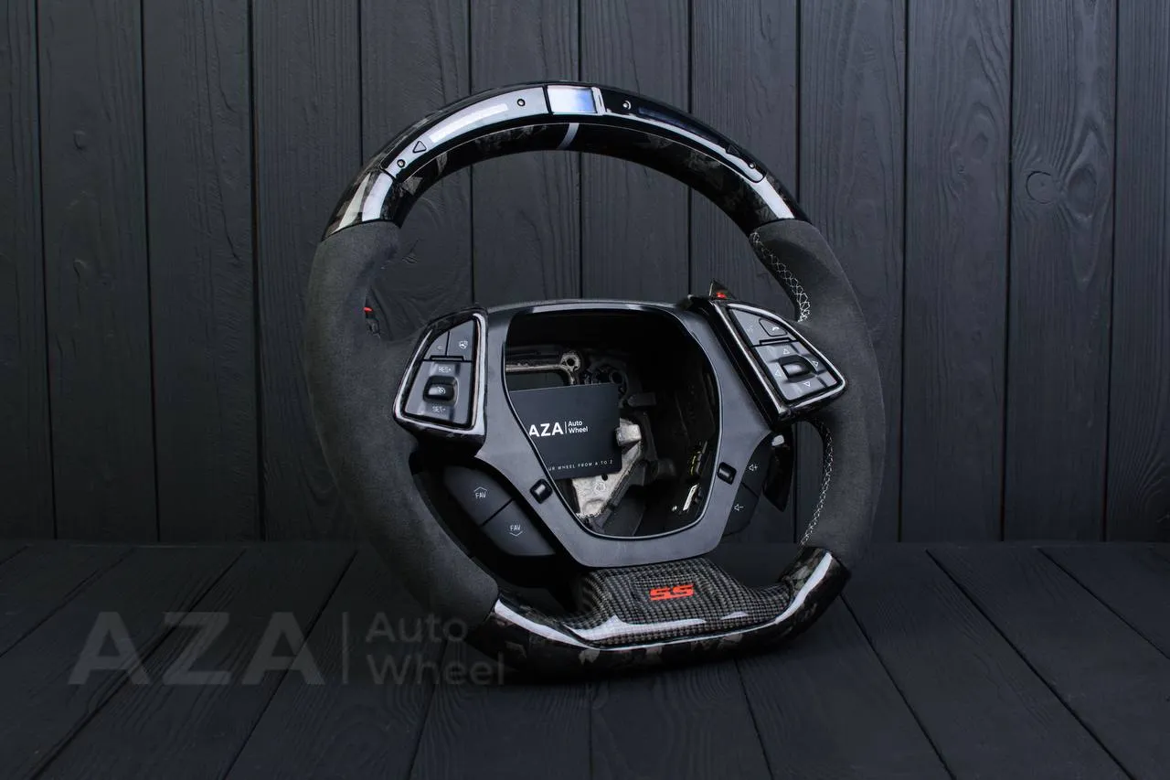 Steering wheel Chevrolet Camaro 2016+ Carbon fiber/Forged Carbon ZL1/SS trim/Alcantara/Led screen - Image 2