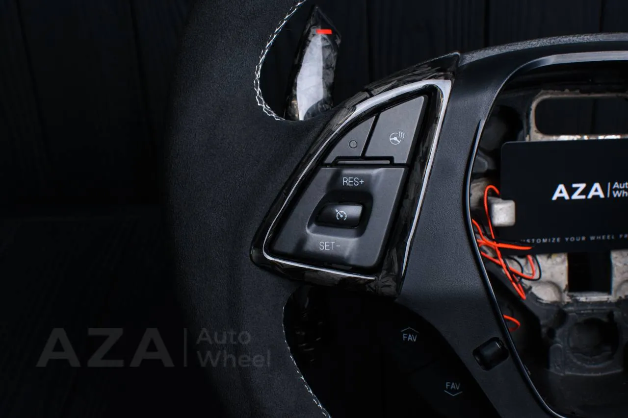 Steering wheel Chevrolet Camaro 2016+ Carbon fiber/Forged Carbon ZL1/SS trim/Alcantara/Led screen - Image 9