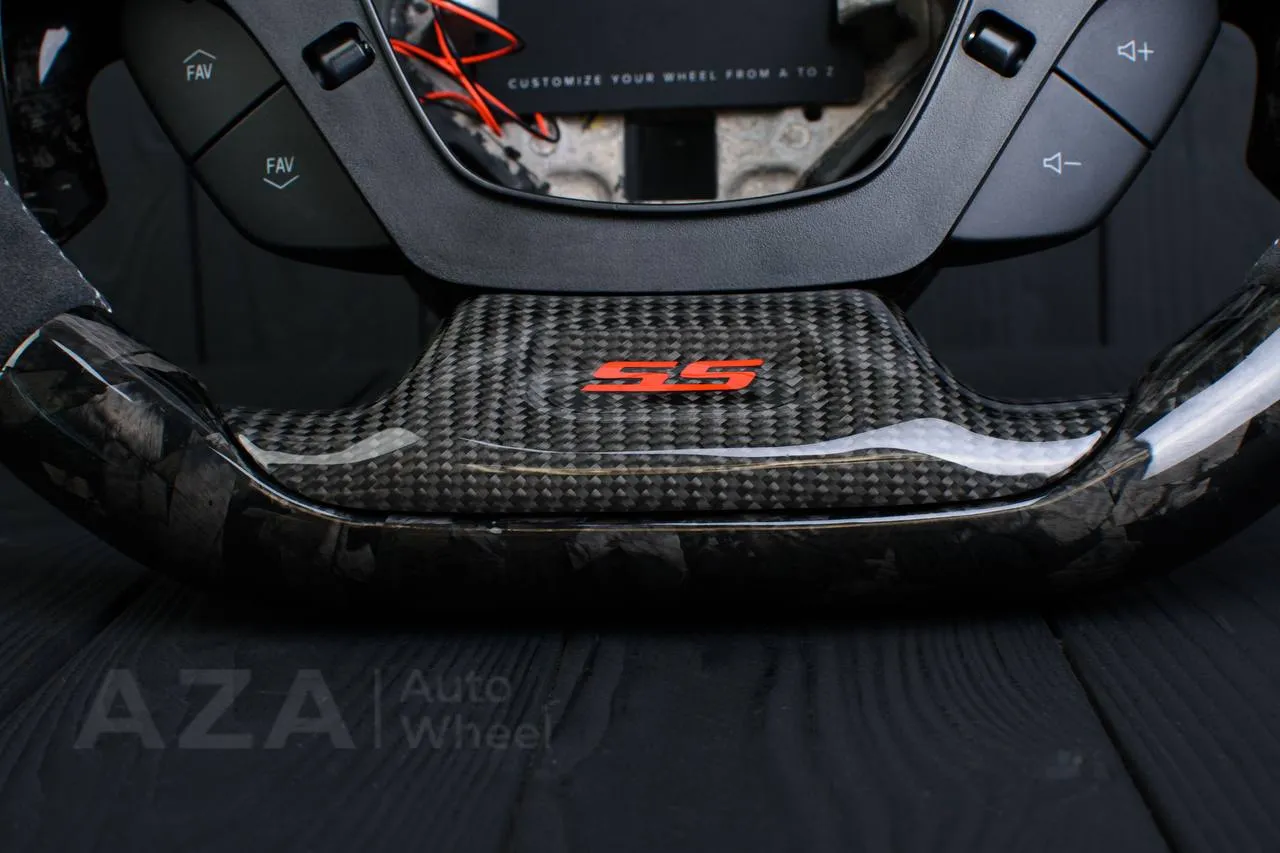Steering wheel Chevrolet Camaro 2016+ Carbon fiber/Forged Carbon ZL1/SS trim/Alcantara/Led screen - Image 11
