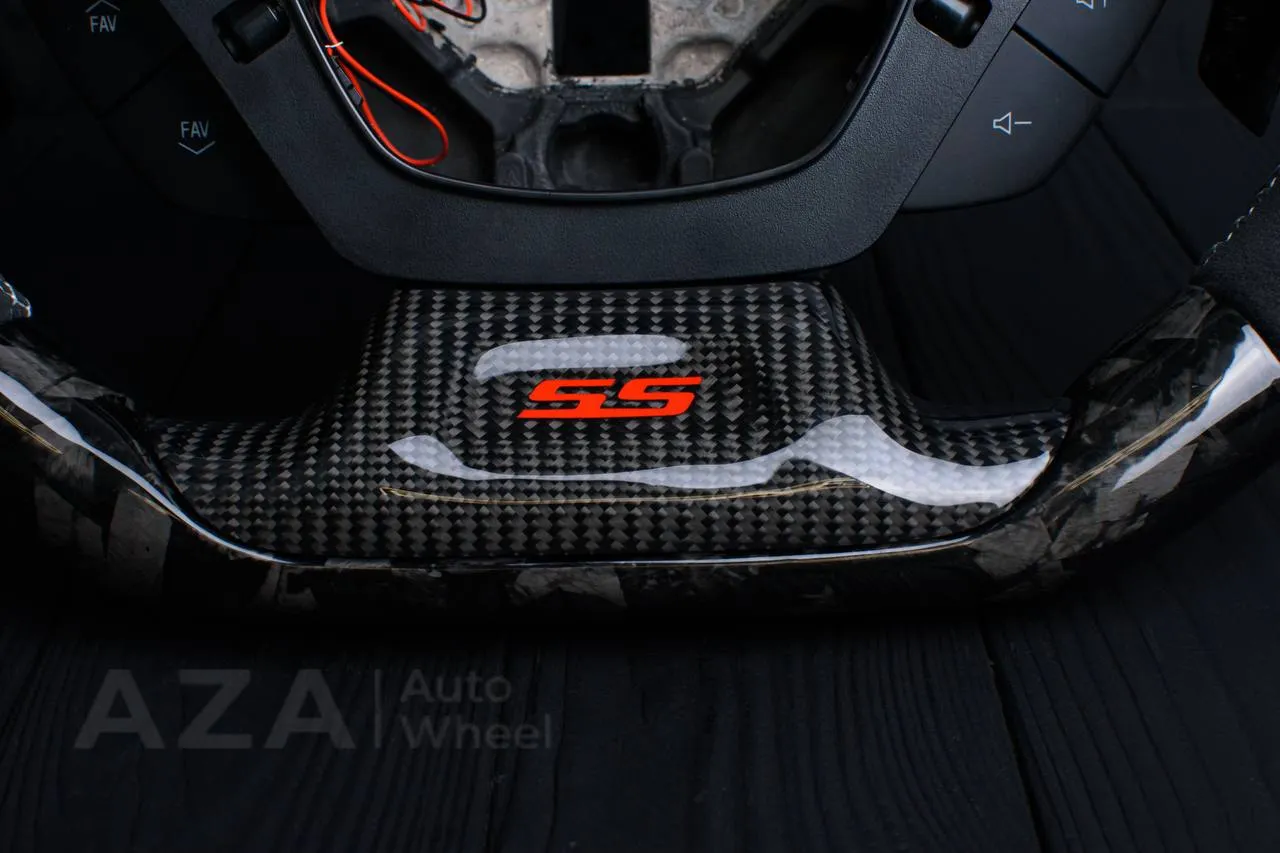 Steering wheel Chevrolet Camaro 2016+ Carbon fiber/Forged Carbon ZL1/SS trim/Alcantara/Led screen - Image 12
