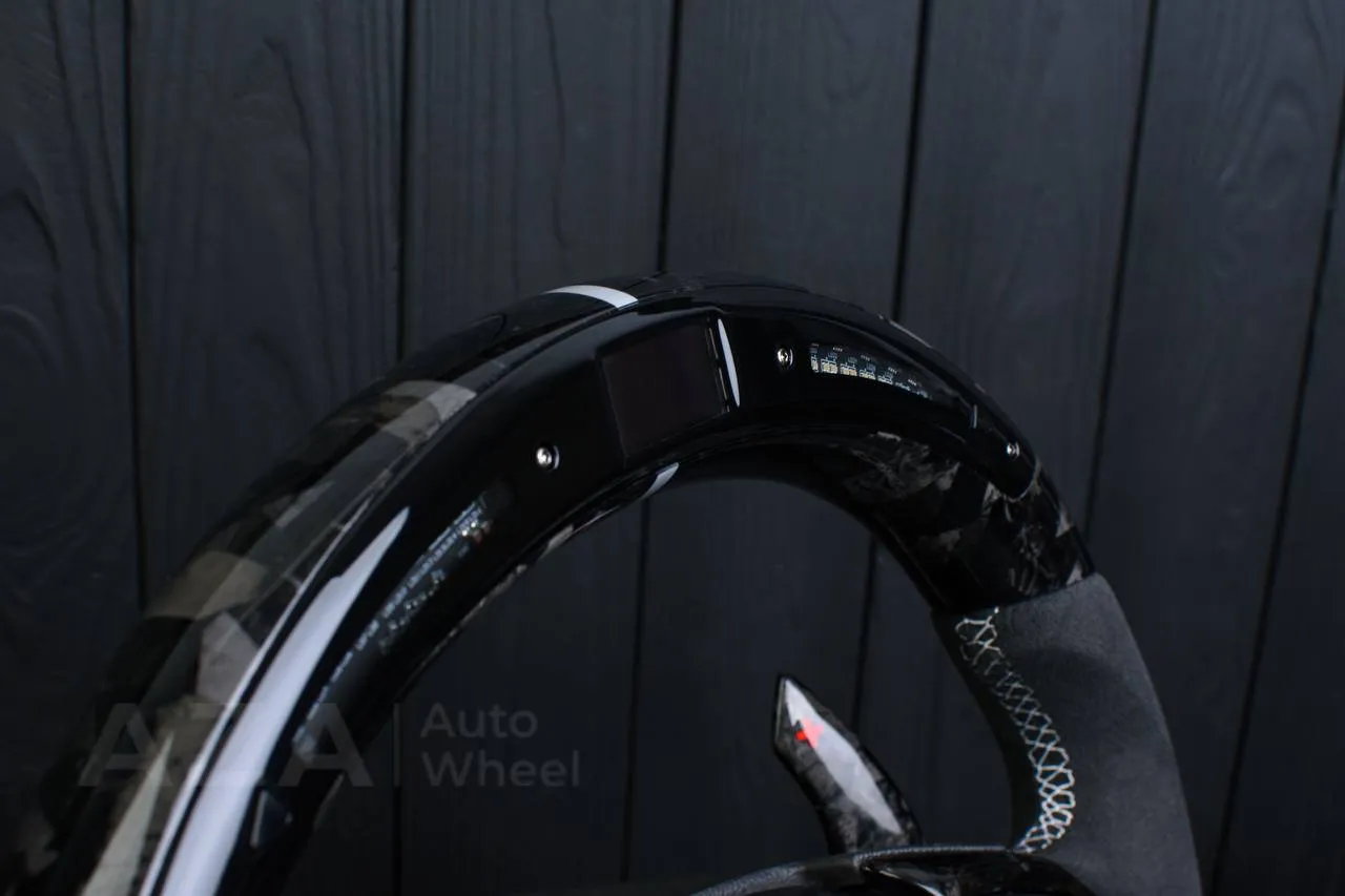 Steering wheel Chevrolet Camaro 2016+ Carbon fiber/Forged Carbon ZL1/SS trim/Alcantara/Led screen - Image 14