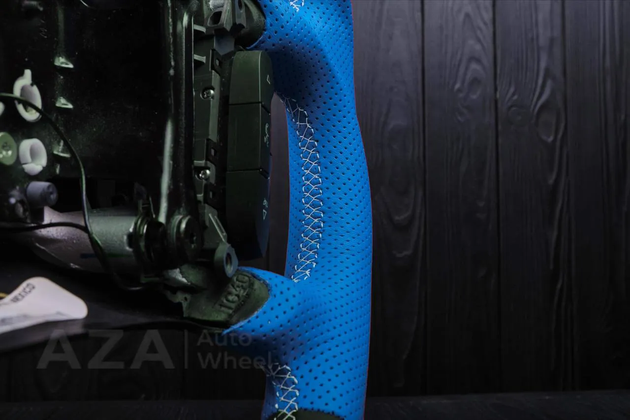 Steering wheel Chevrolet Impala 2006-2013 Napa/Perforated leather/Blue stripe - Image 10