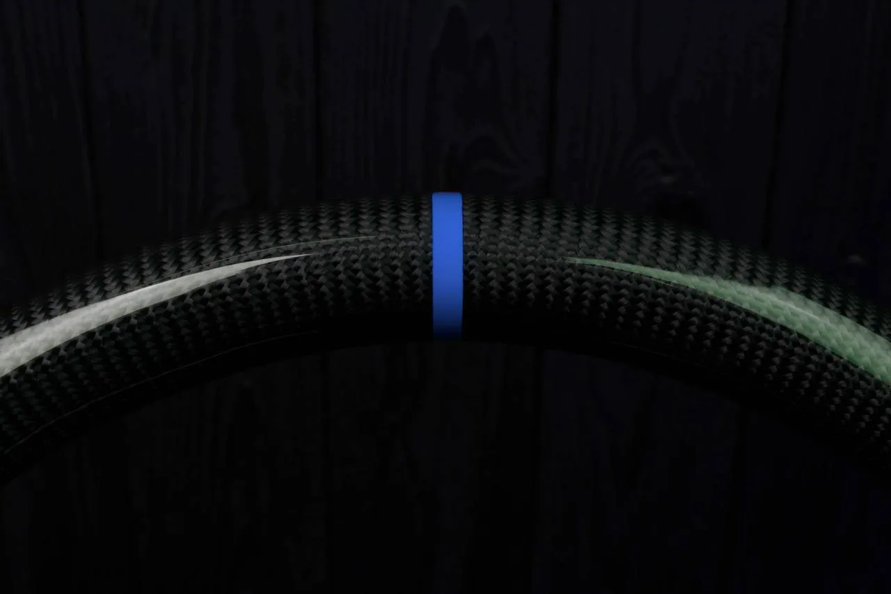 Steering Wheel Mercedes G500 G550 G Wagon AMG G-Wagen Carbon fiber/Alcantara/Blue stripe - Image 5