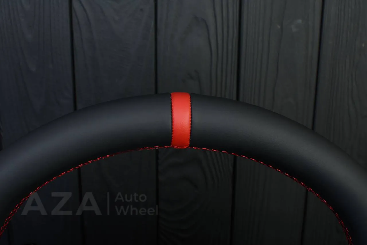 Steering wheel 2020+ TOYOTA SUPRA A90/A91+ Carbon fiber paddles shifter/Napa/Alcantara/Red stripe (can be any color) - Image 9