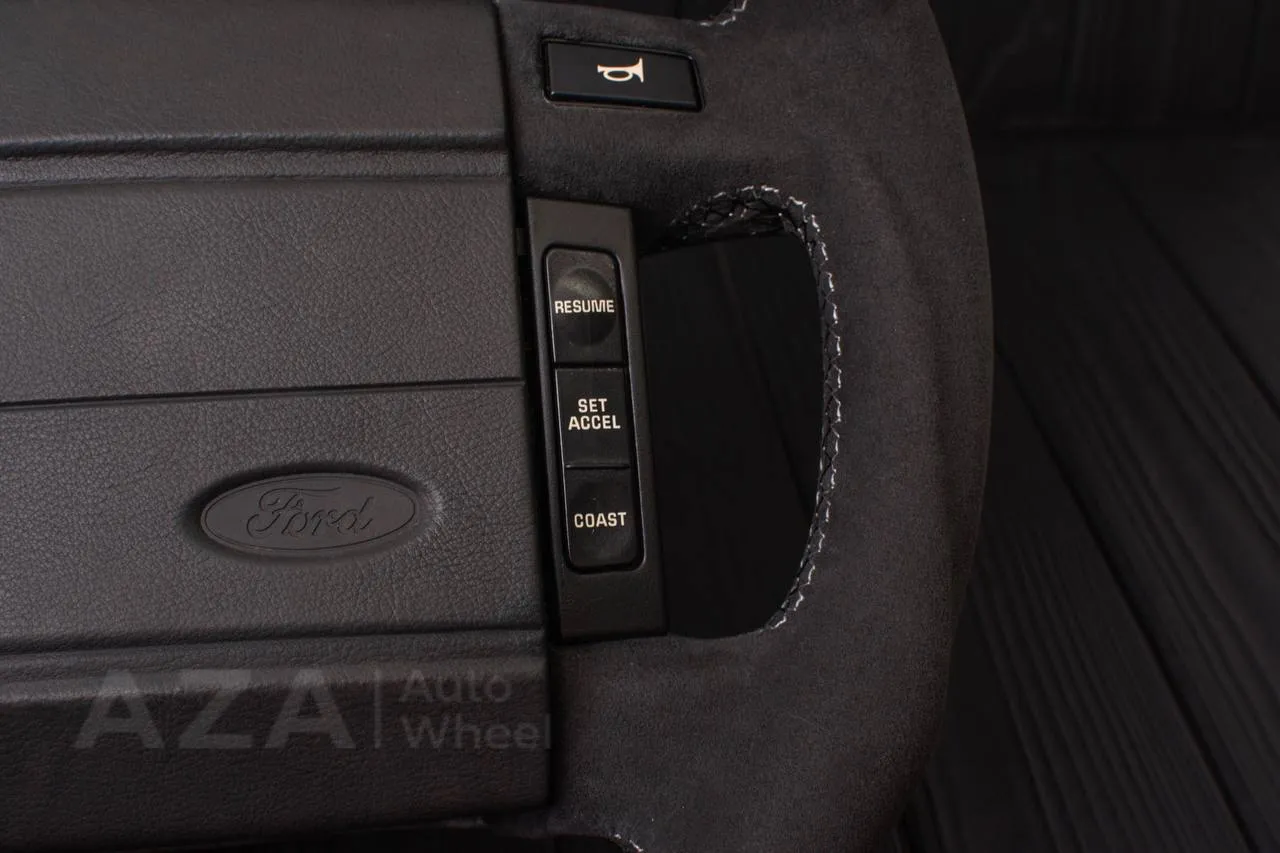 Steering Wheel Fox Body Ford Mustang GT Cobra SVT Saleen Roush Carbon fiber/Alcantara/Blue stripe (can be any color stripe and stitching) - Image 11