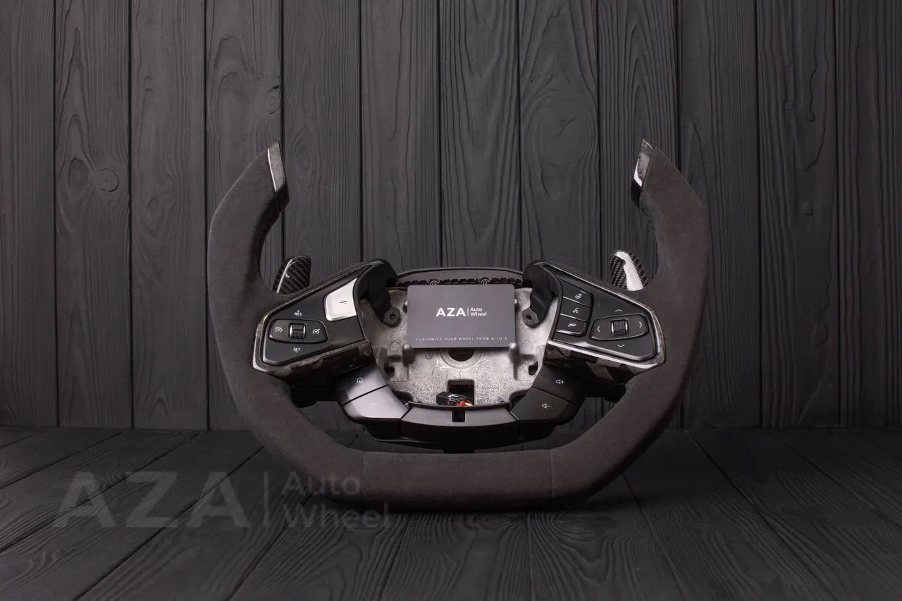 Steering wheel Corvette C8 Jet style Carbon fiber/Alcantara (can be any color)
