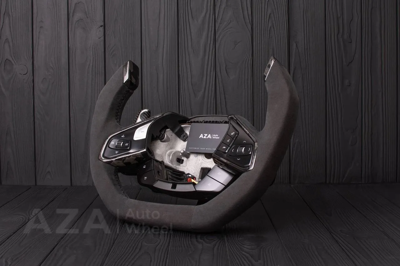 Steering wheel Corvette C8 Jet style Carbon fiber/Alcantara (can be any color) - Image 3