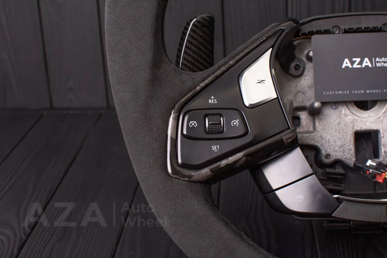 Steering wheel Corvette C8 Jet style Carbon fiber/Alcantara (can be any color) - Image 11