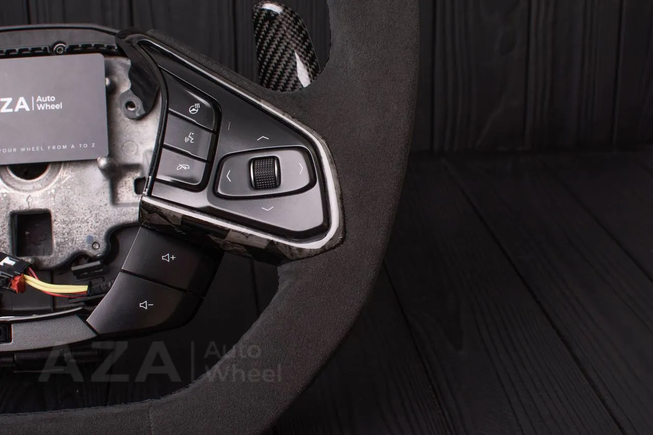 Steering wheel Corvette C8 Jet style Carbon fiber/Alcantara (can be any color) - Image 12