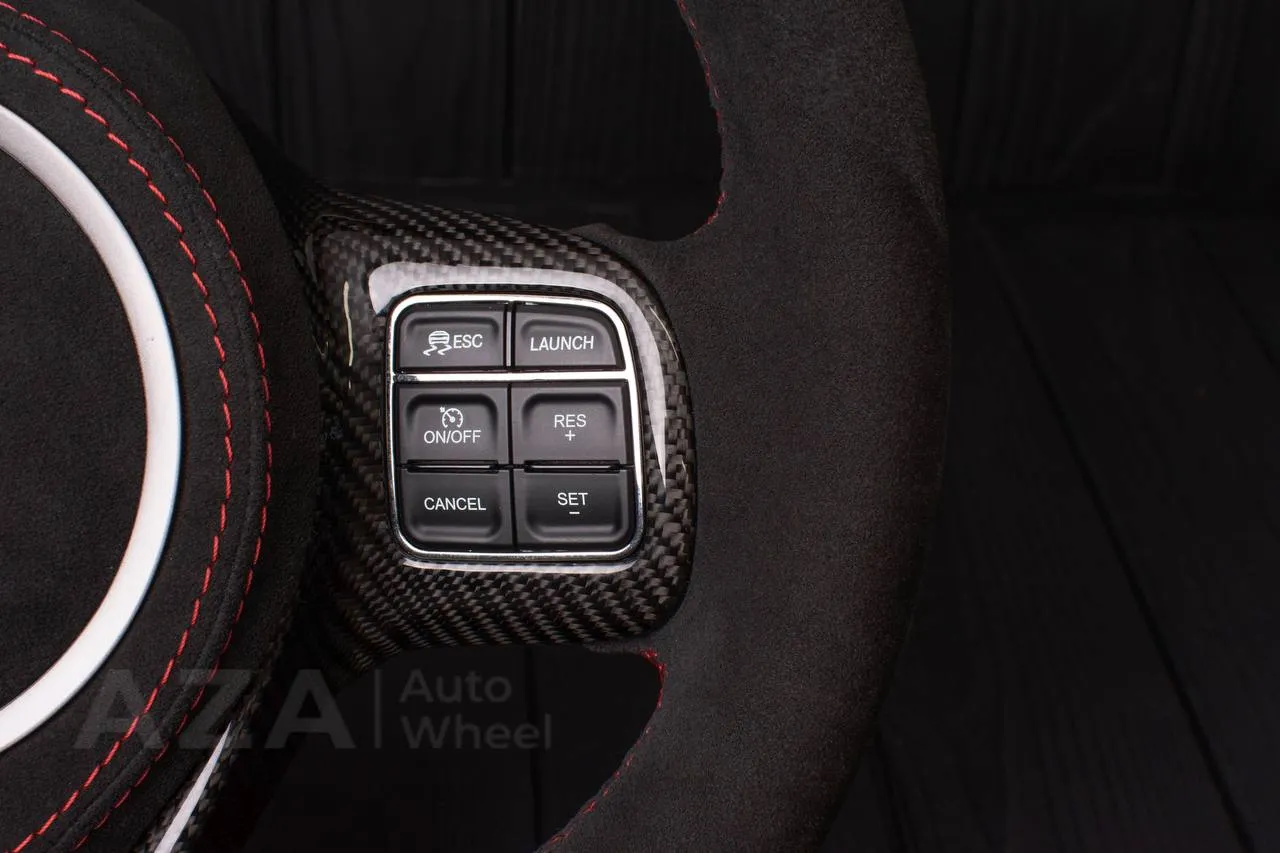 Steering wheel Dodge Viper Gen 5 Carbon fiber trim/Alcantara air bag/Led screen (stitching can be any color per request) - Image 8