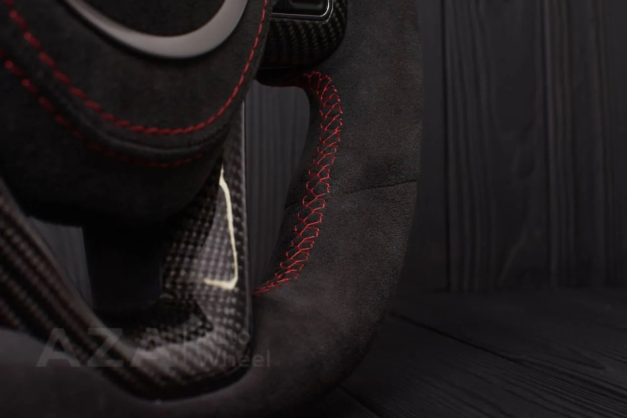 Steering wheel Dodge Viper Gen 5 Carbon fiber trim/Alcantara air bag/Led screen (stitching can be any color per request) - Image 12