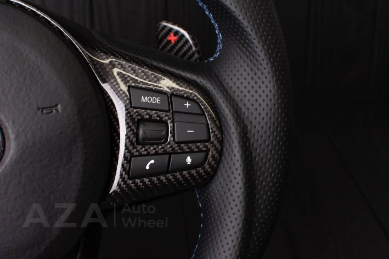Steering wheel TOYOTA SUPRA A90/A91+ 2020+ Carbon fiber/Perforated leather/Alcantara (can be any color) - Image 7