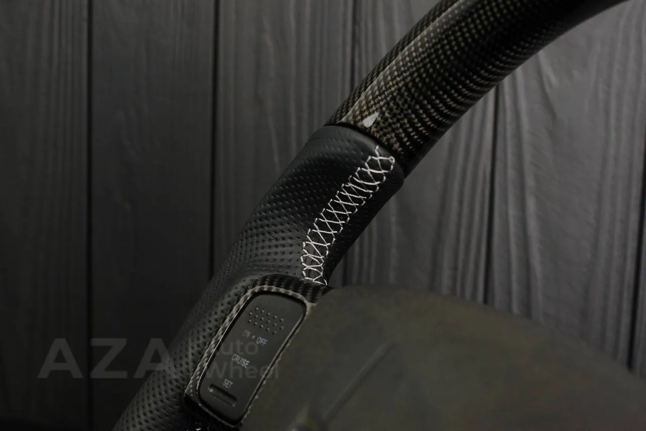 Steering Wheel Dodge 2004-2008 Carbon fiber/Perforated leather/Gray stripe - Image 9