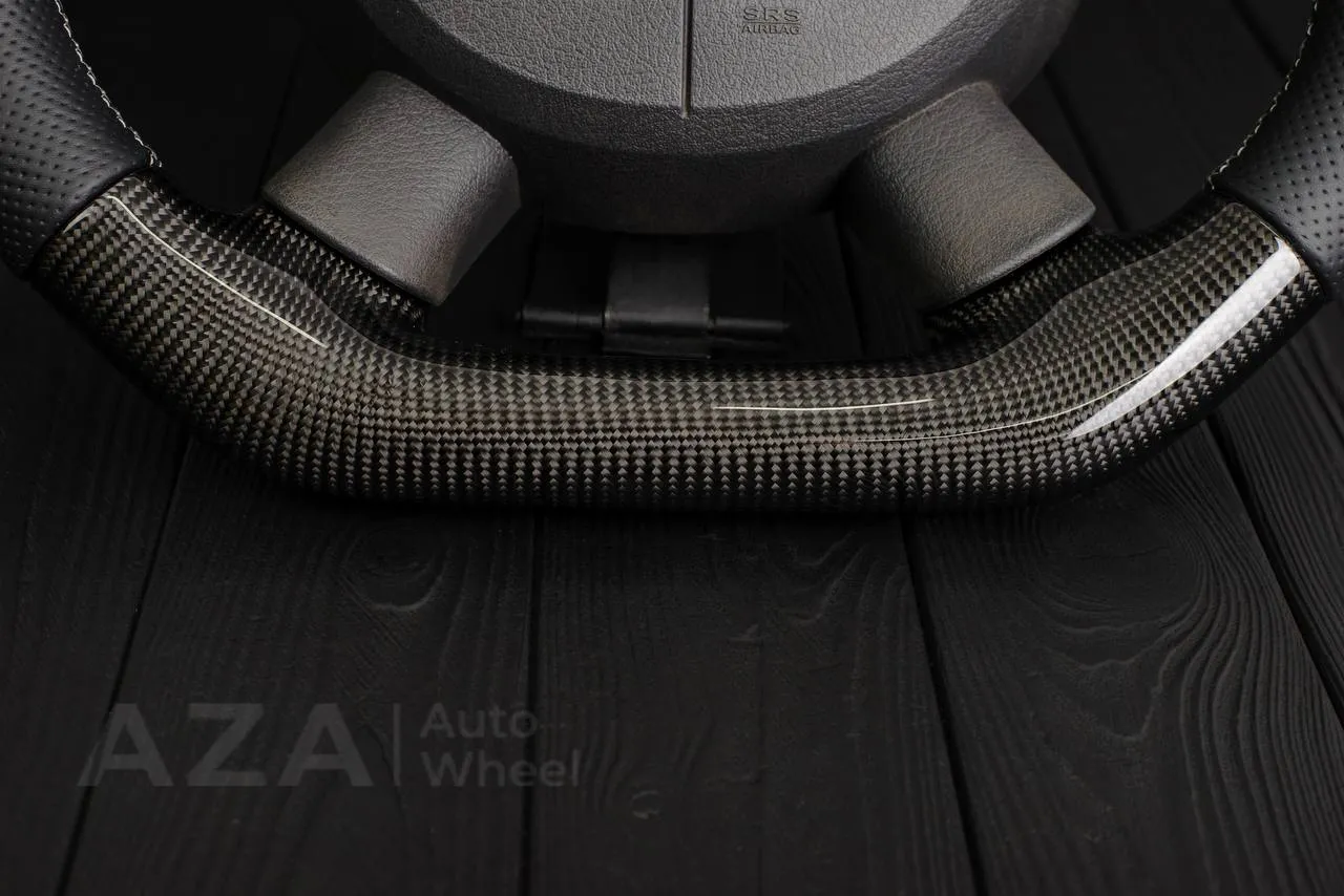 Steering Wheel Dodge 2004-2008 Carbon fiber/Perforated leather/Gray stripe - Image 12