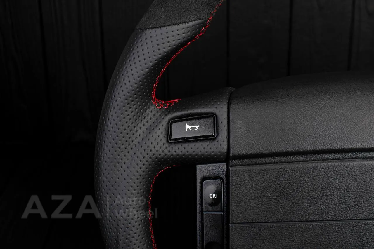 Steering Wheel Fox Body Ford Mustang GT Cobra SVT Saleen Roush Alcantara/Perforated leather/Red stripe - Image 15