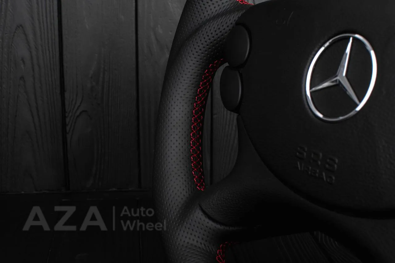 Steering Wheel Mercedes W219 R230 CLK55 SL65 CLS55 CLS500 SL55 AMG Perforated leather/Alcantara - Image 6