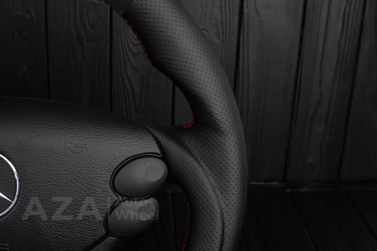 Steering Wheel Mercedes W219 R230 CLK55 SL65 CLS55 CLS500 SL55 AMG Perforated leather/Alcantara - Image 9