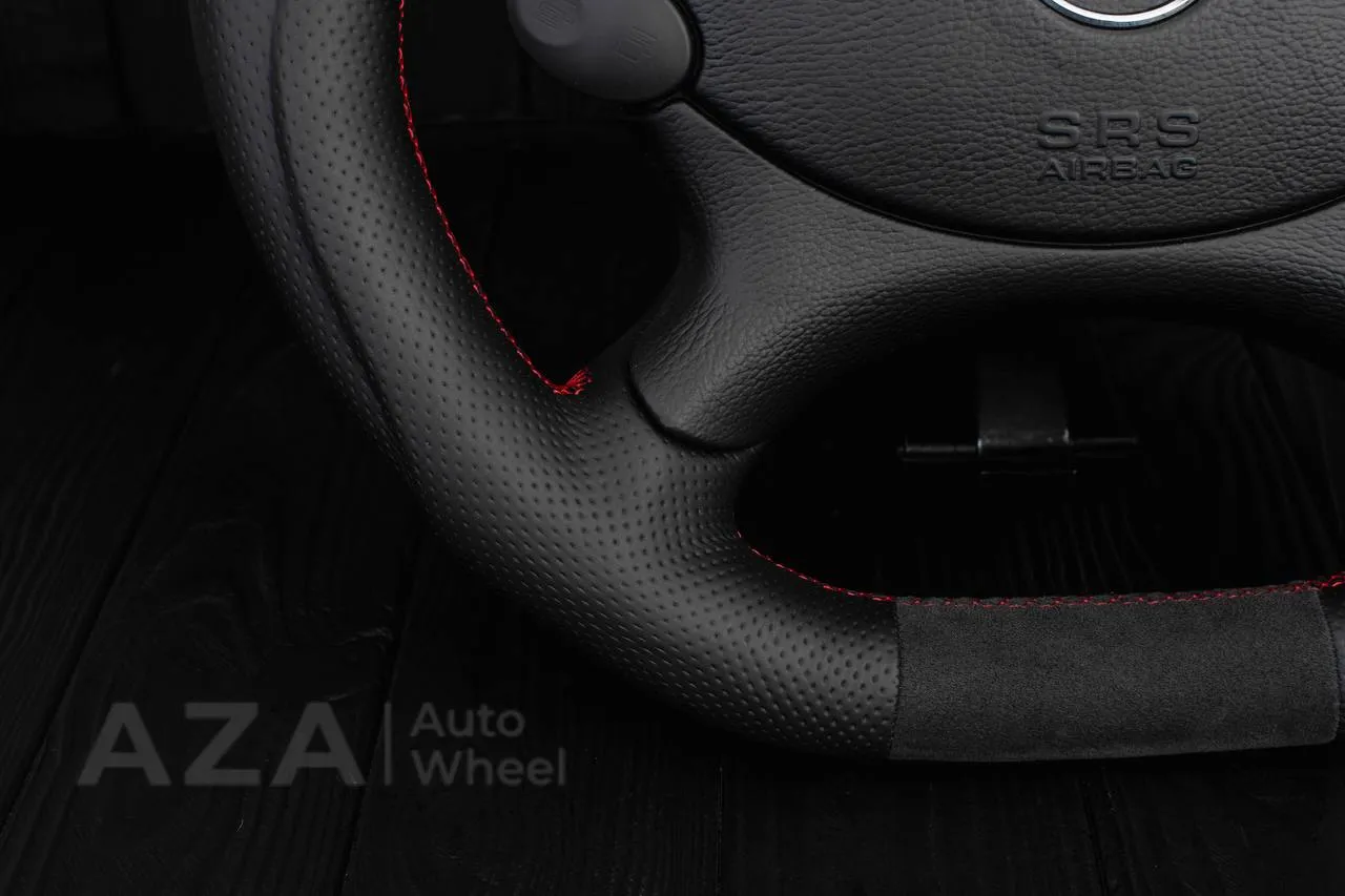 Steering Wheel Mercedes W219 R230 CLK55 SL65 CLS55 CLS500 SL55 AMG Perforated leather/Alcantara - Image 10