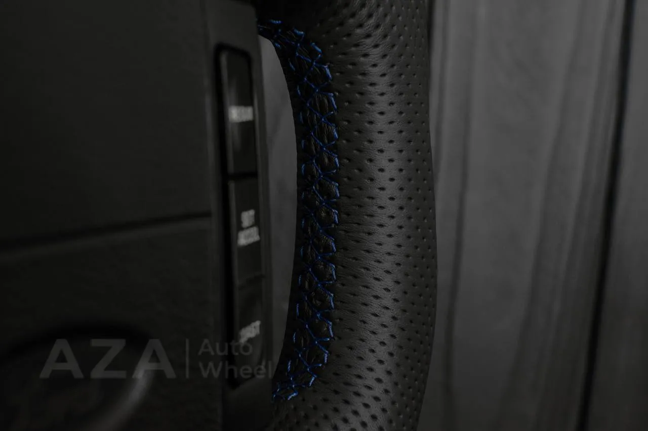 Steering Wheel Fox Body Ford Mustang GT Cobra SVT Saleen Roush Alcantara/Perforated leather/Blue stripe - Image 14