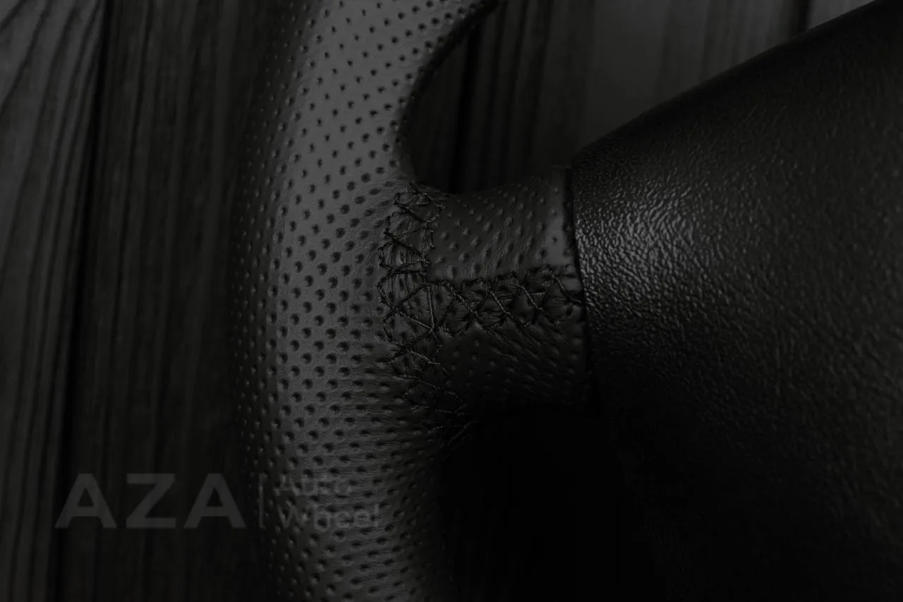 Steering wheel Corvette C5 Reduced diameter Alcantara/Perforated leather/Yellow stripe - Image 12