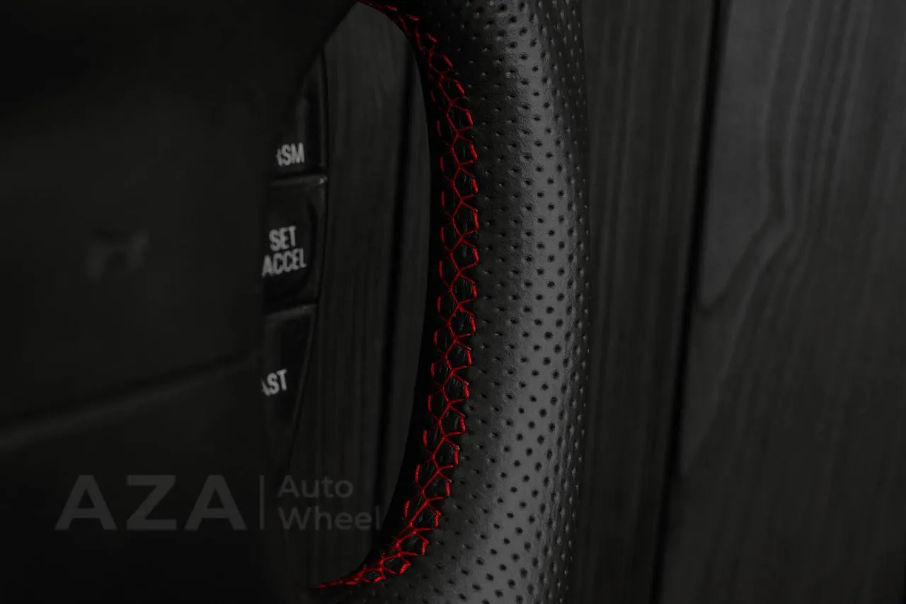 Steering wheel Ford Lightning/Ranger/Explorer 99-2004 Alcantara/Perforated leather/Red stripe (can be any color per request) - Image 14