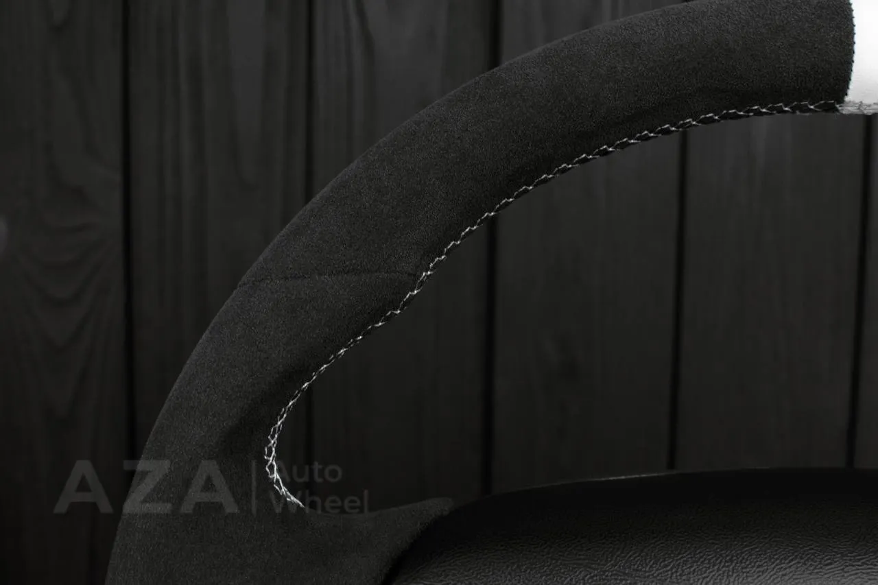 Steering wheel Ford Lightning/Ranger/Explorer 99-2004 Alcantara/White stripe - Image 5