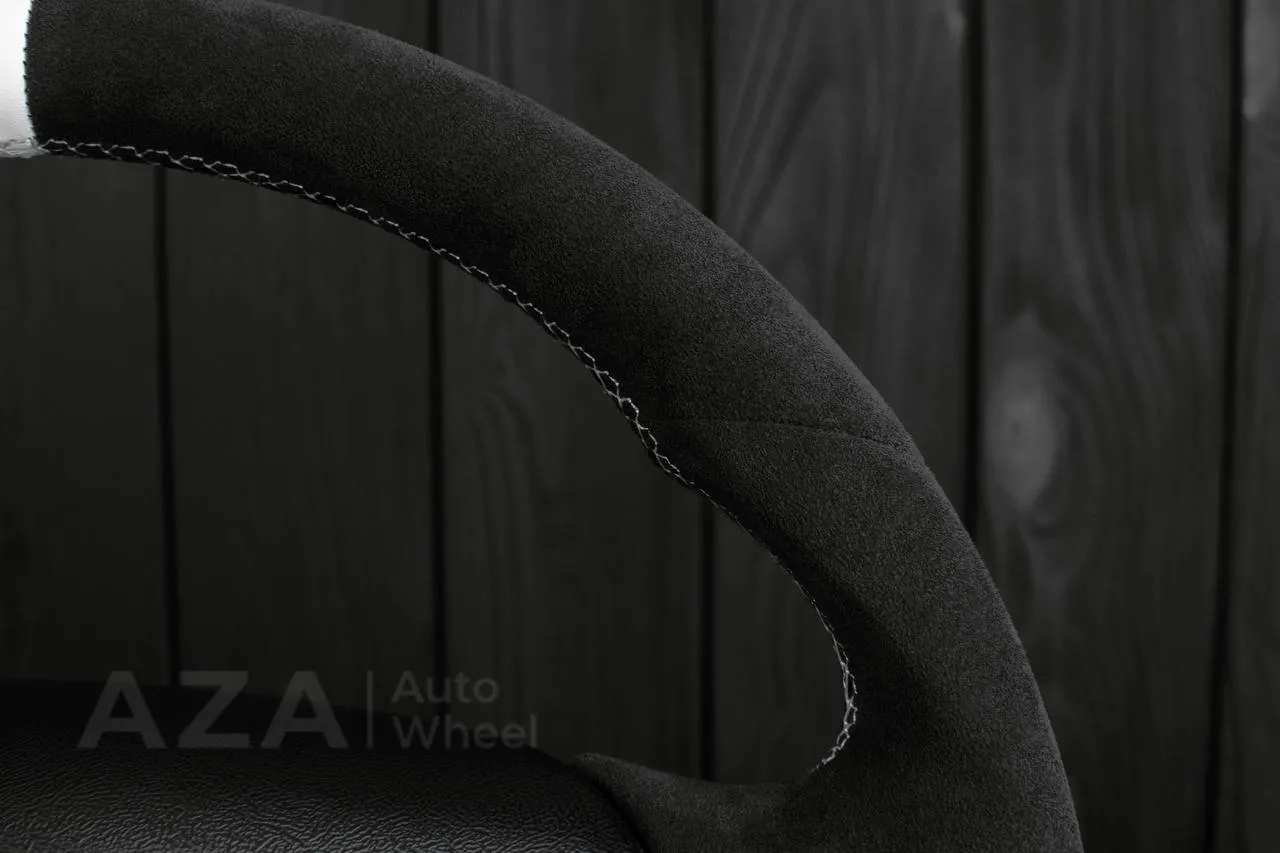Steering wheel Ford Lightning/Ranger/Explorer 99-2004 Alcantara/White stripe - Image 6