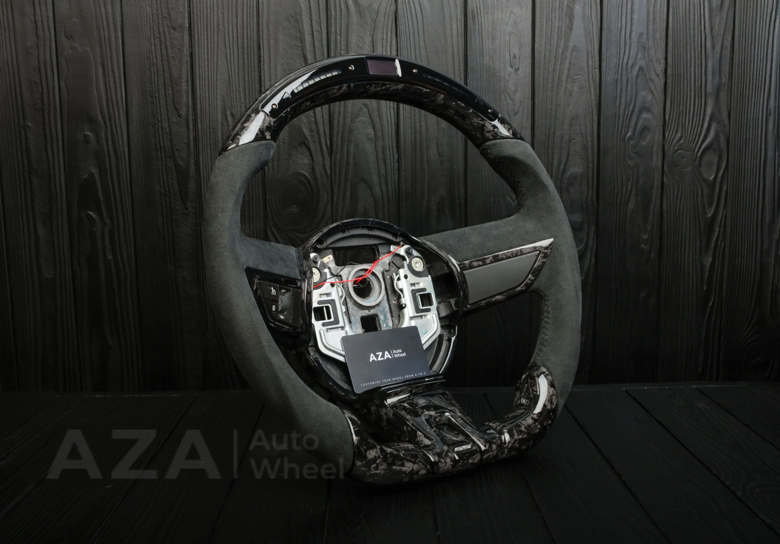 Steering wheel Chevrolet Camaro 2010-2011 Forged carbon fiber/Perforated leather/Led screen - Image 5