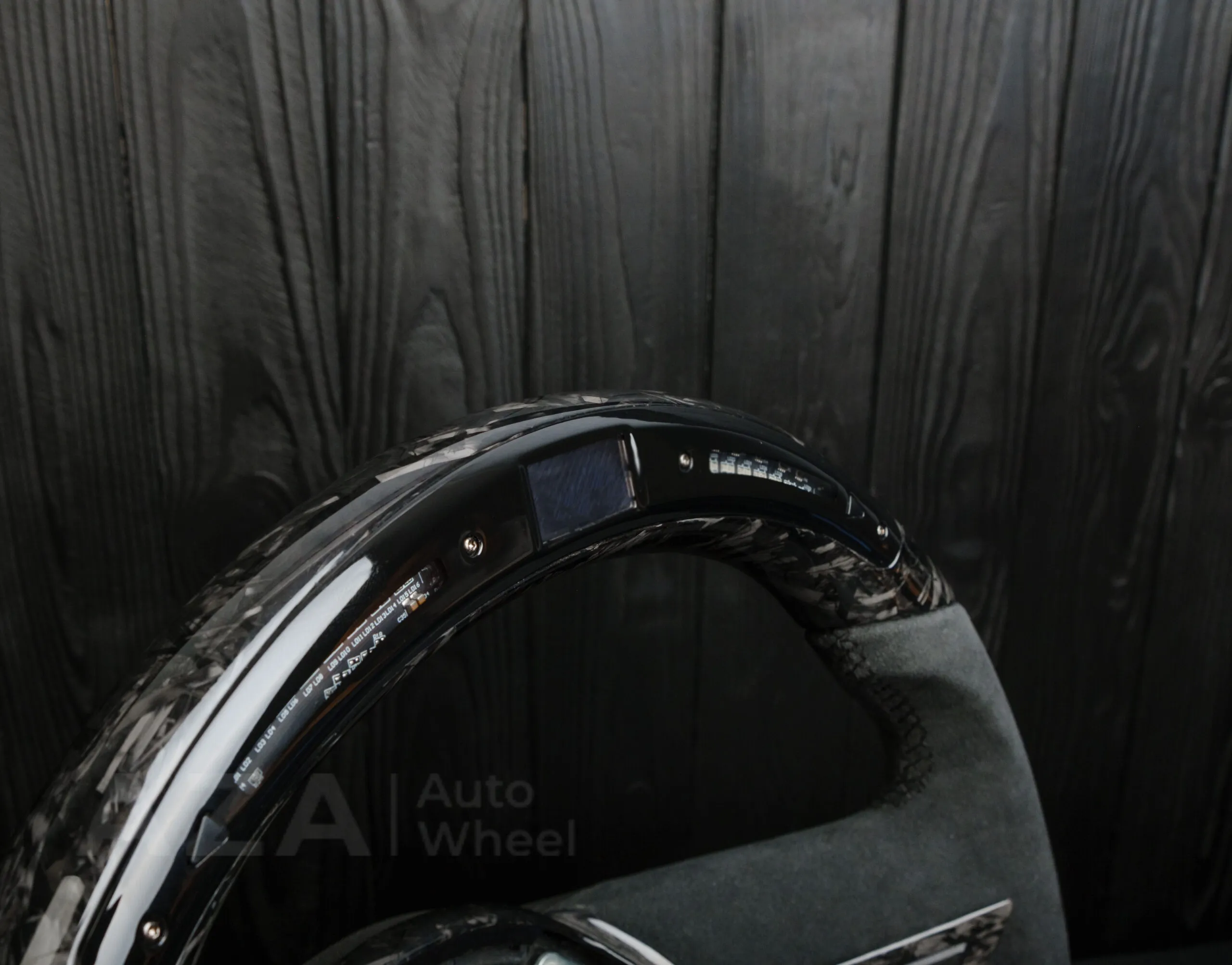 Steering wheel Chevrolet Camaro 2010-2011 Forged carbon fiber/Perforated leather/Led screen - Image 12