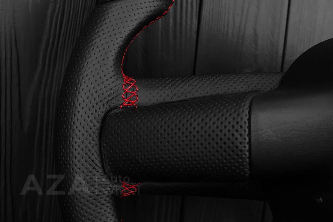 Chevrolet SSR Custom one of a kind Carbon fiber steering wheel /Red details - Image 11