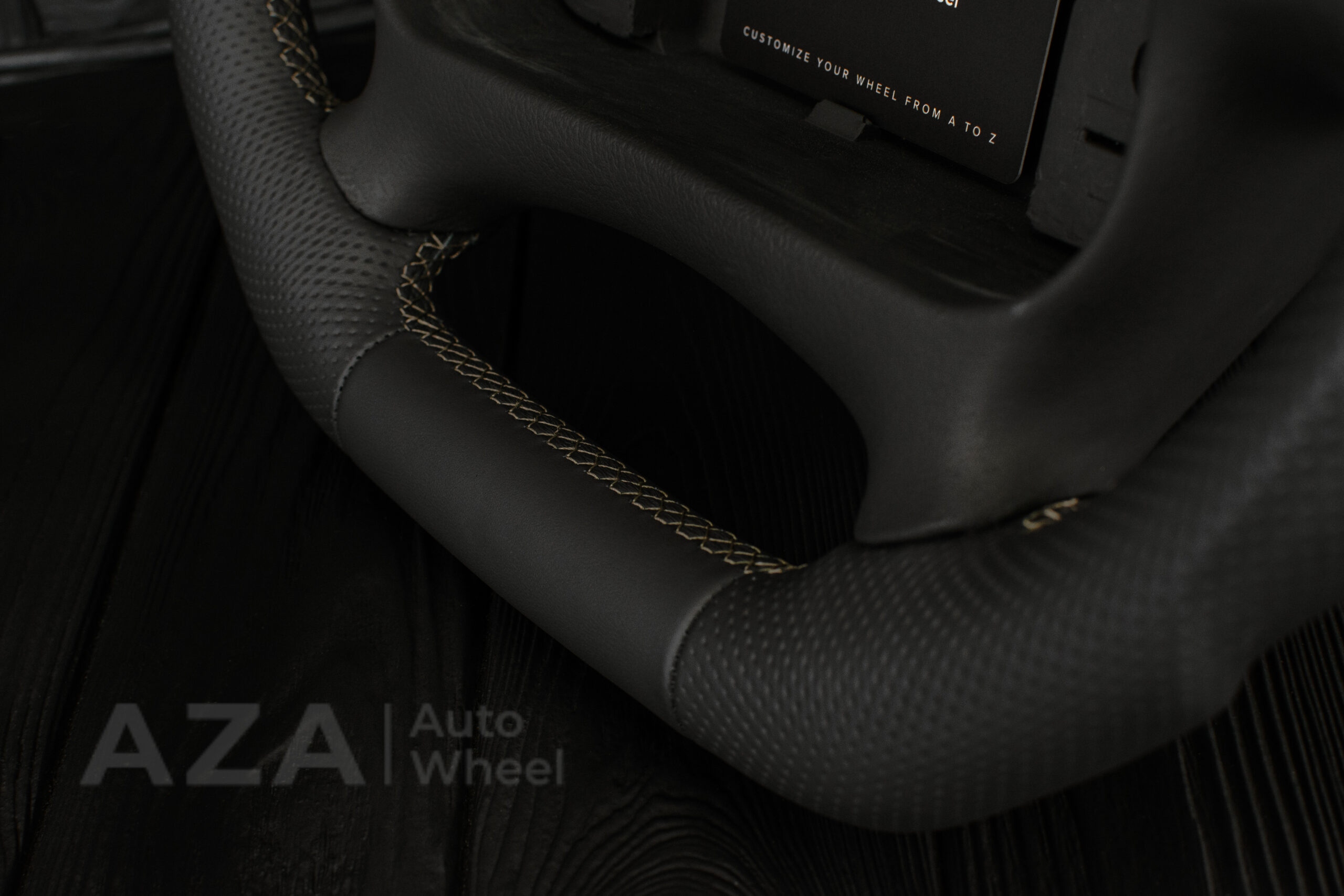 Steering wheel Pontiac Firebird/Trans Am 95-2002 Napa leather/Tan stripe - Image 12