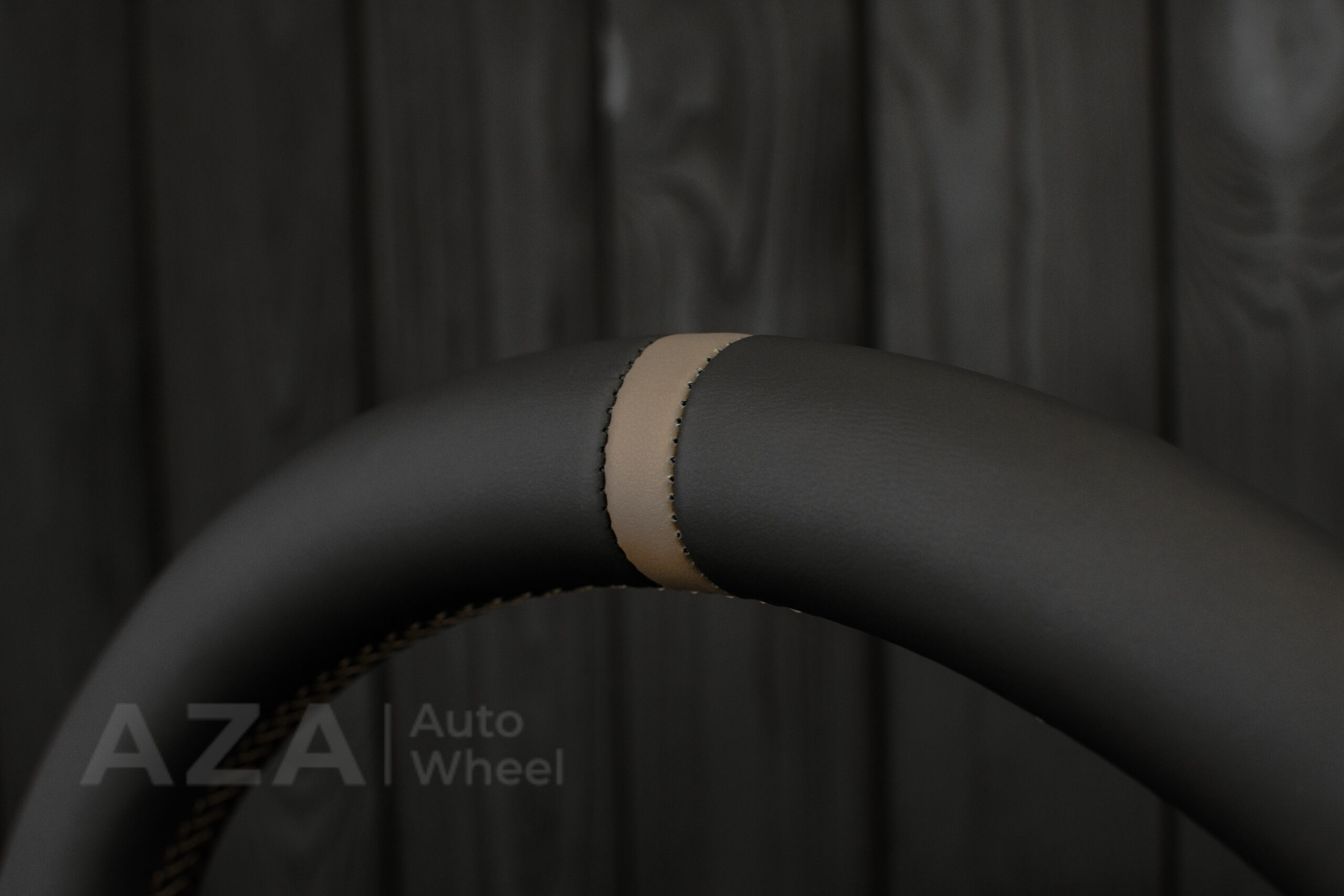 Steering wheel Pontiac Firebird/Trans Am 95-2002 Napa leather/Tan stripe - Image 16