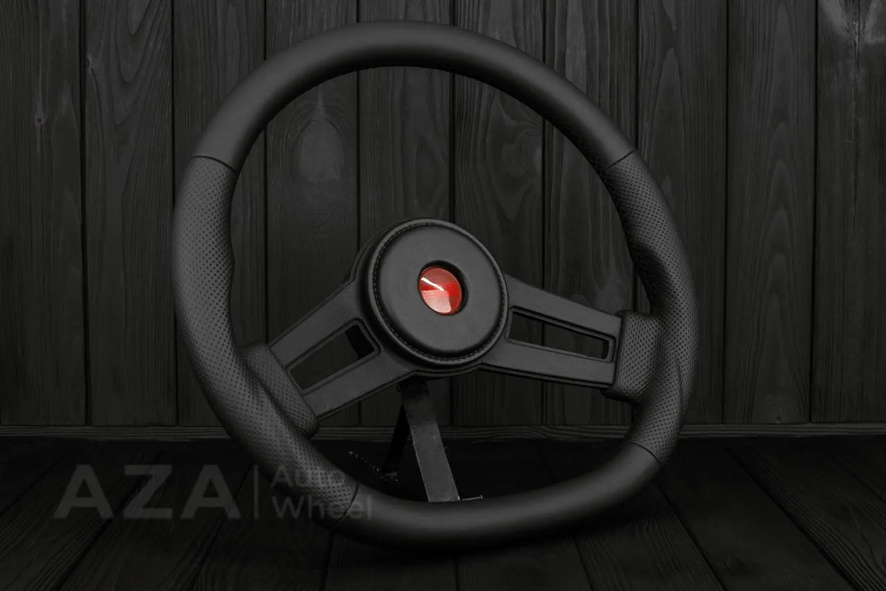 Steering wheel Chevrolet Monte Carlo SS 1985-88 flat bottom Genuine Napa leather - Image 4