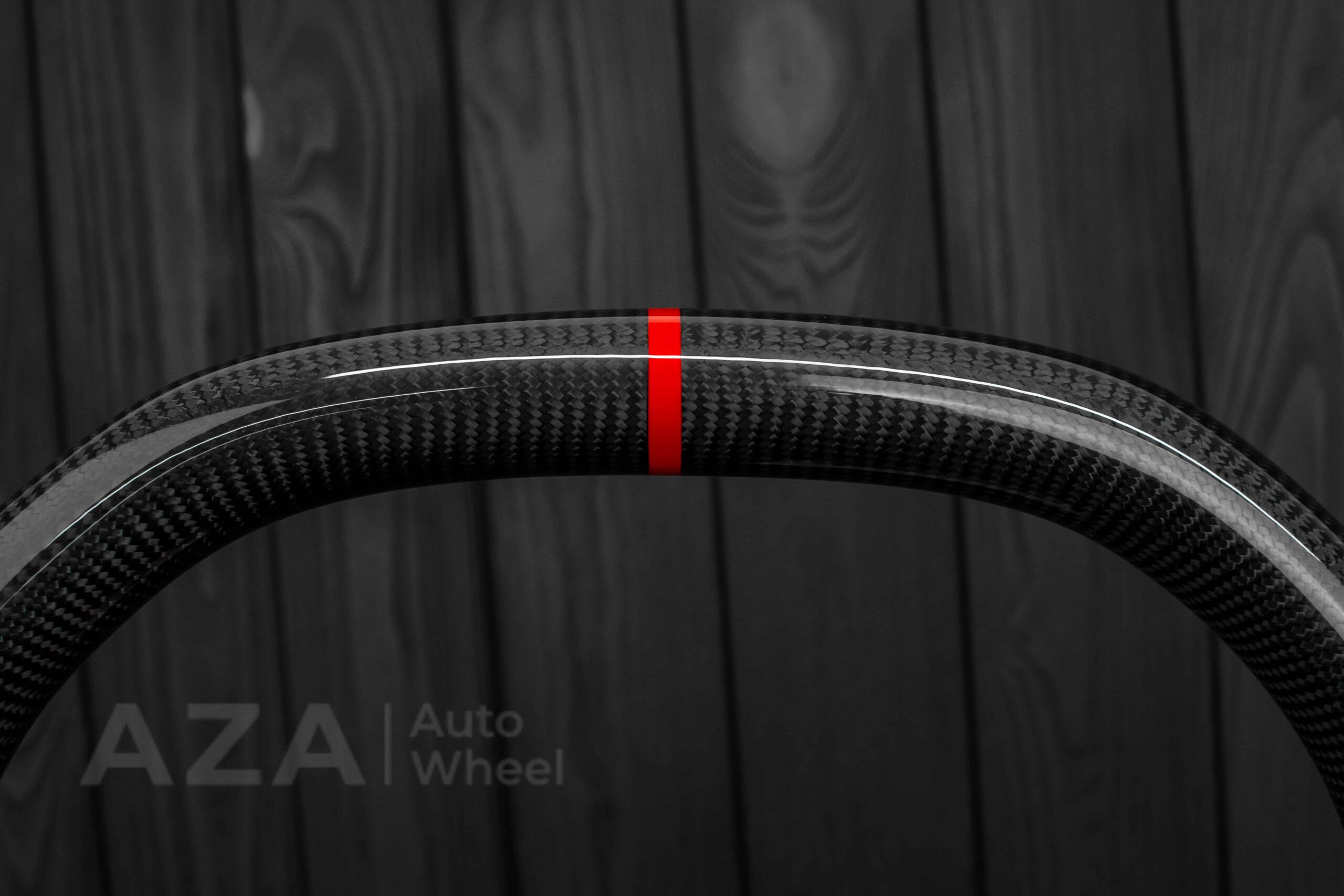 Steering wheel Pontiac Firebird/Trans Am (with or without WS6 logo) Carbon fiber/Perforated leather/Red stripe - Image 22
