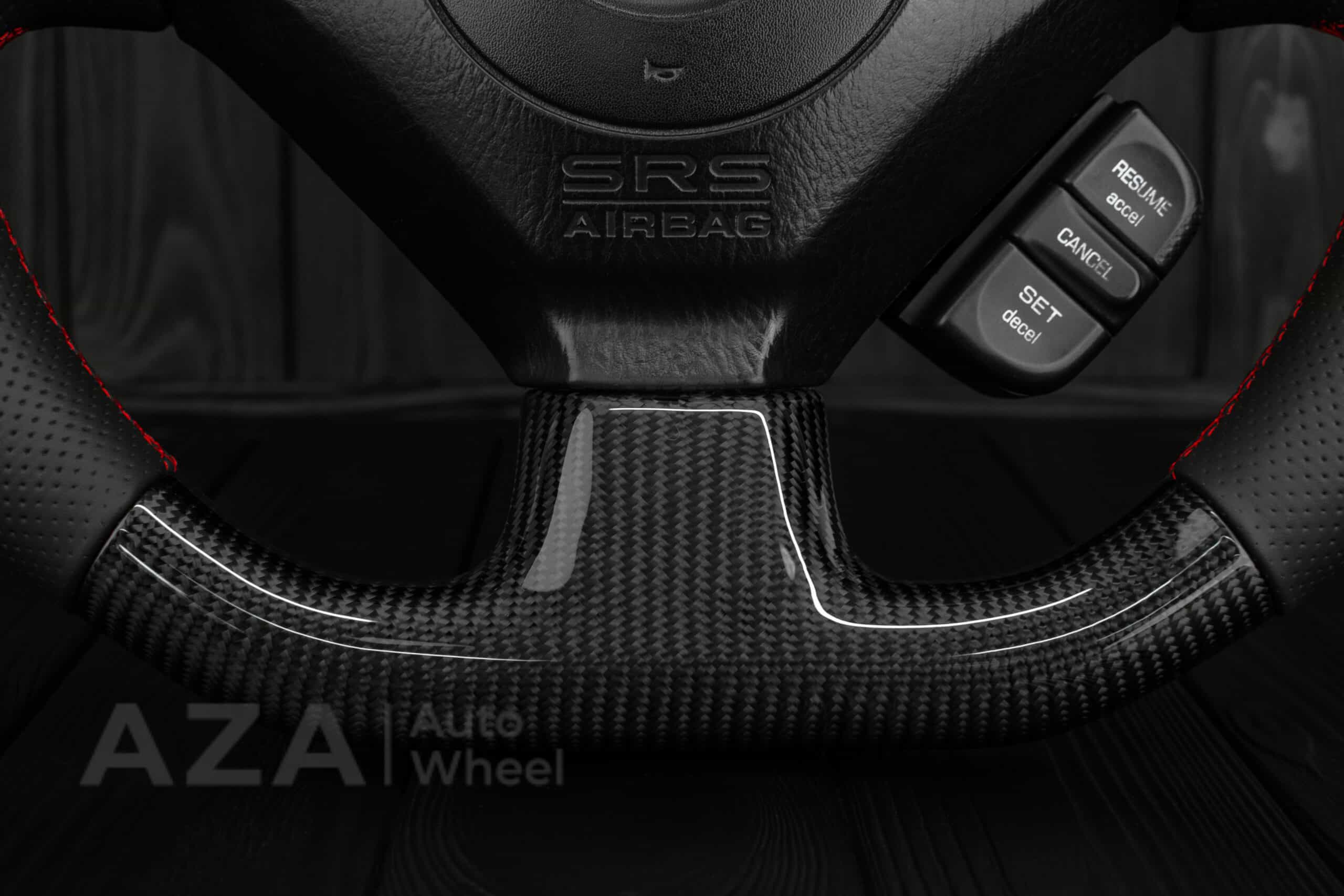 Steering wheel Honda s2000 Perforated leather/Napa/RPM/Red - Image 10