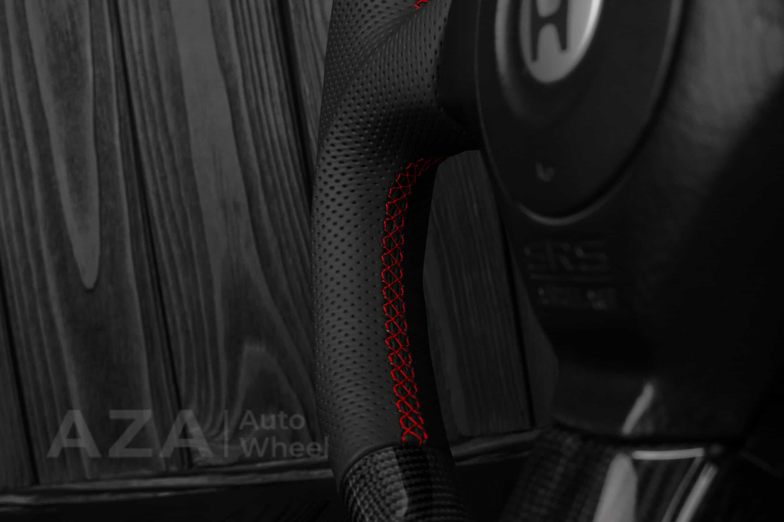 Steering wheel Honda s2000 Perforated leather/Napa/RPM/Red - Image 12