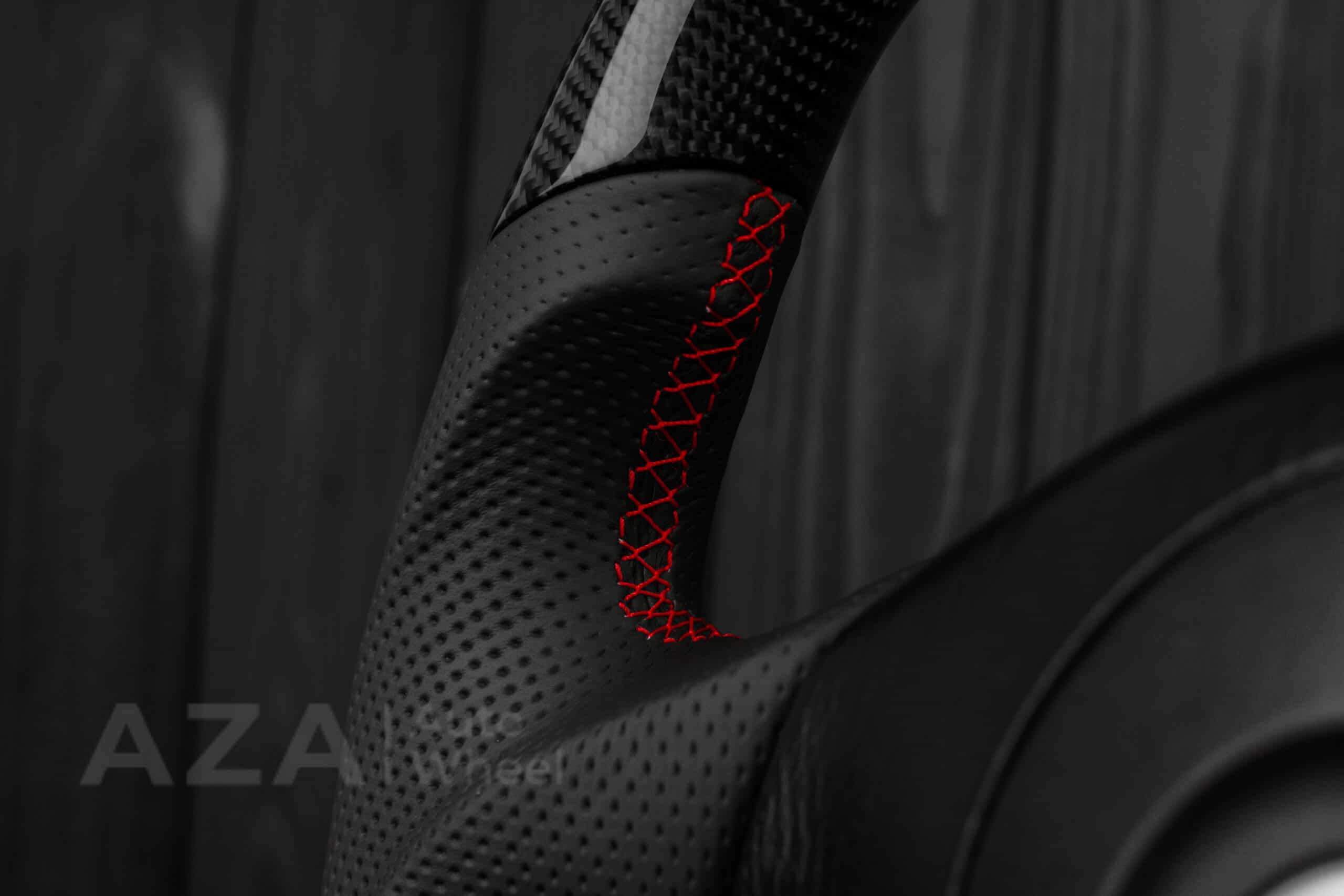 Steering wheel Honda s2000 Perforated leather/Napa/RPM/Red - Image 18