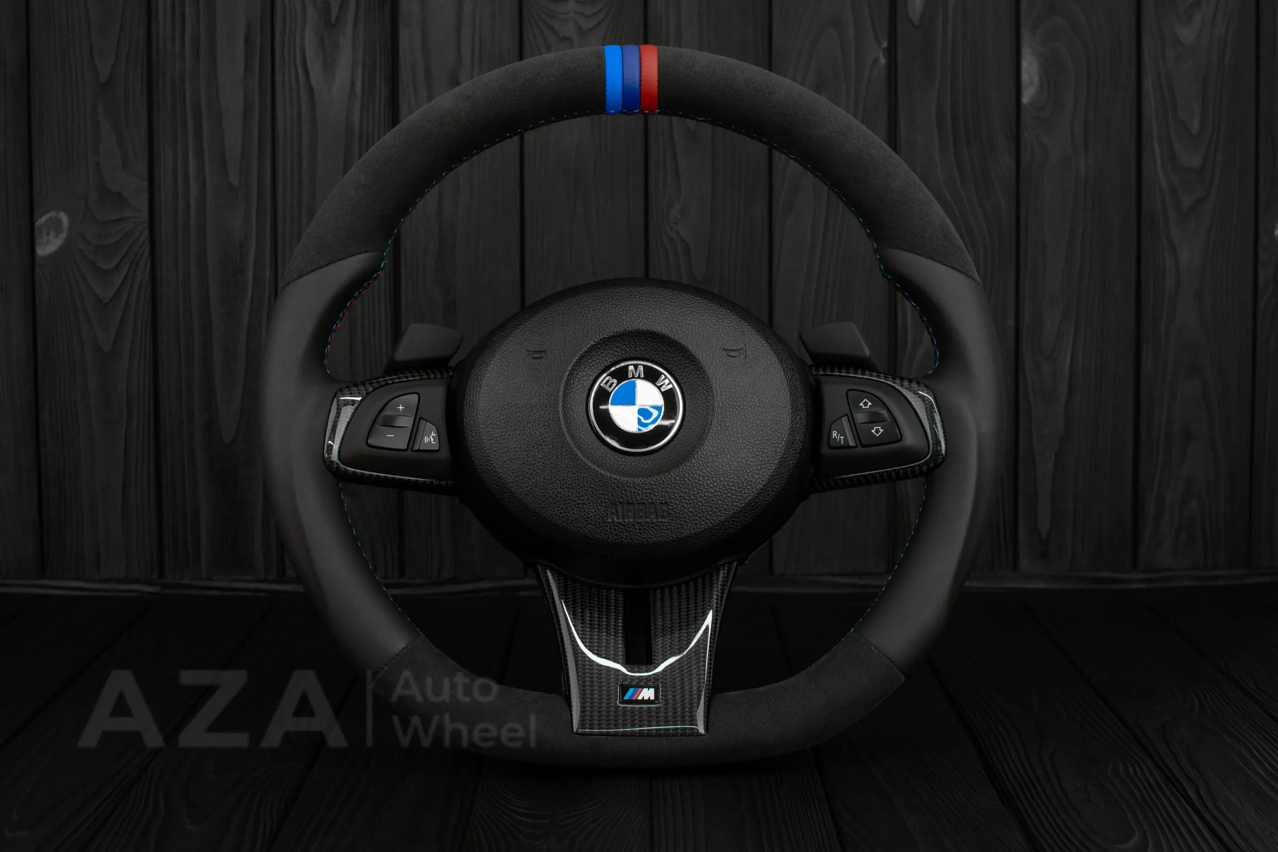 Steering wheel BMW Z4 M 2006-2009 Carbon fiber trims/Alcantara/Leather/M stripe
