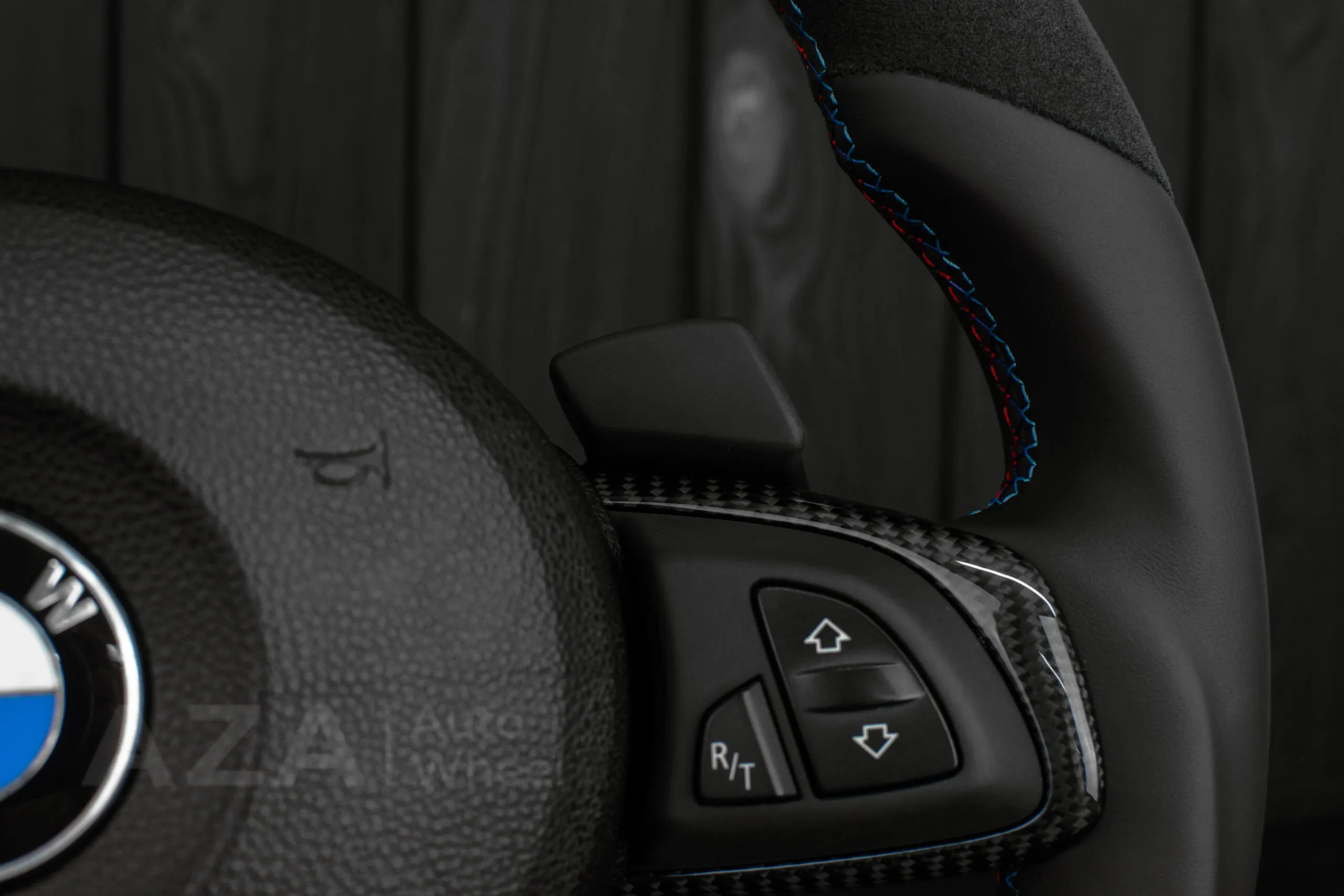 Steering wheel BMW Z4 M 2006-2009 Carbon fiber trims/Alcantara/Leather/M stripe - Image 9