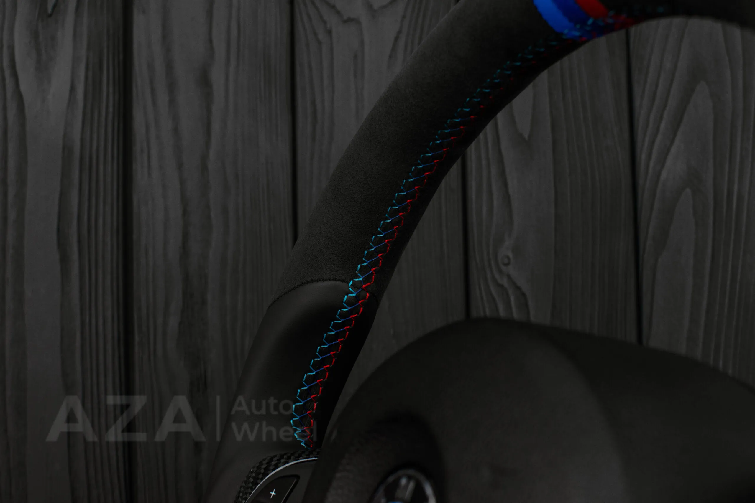Steering wheel BMW Z4 M 2006-2009 Carbon fiber trims/Alcantara/Leather/M stripe - Image 14