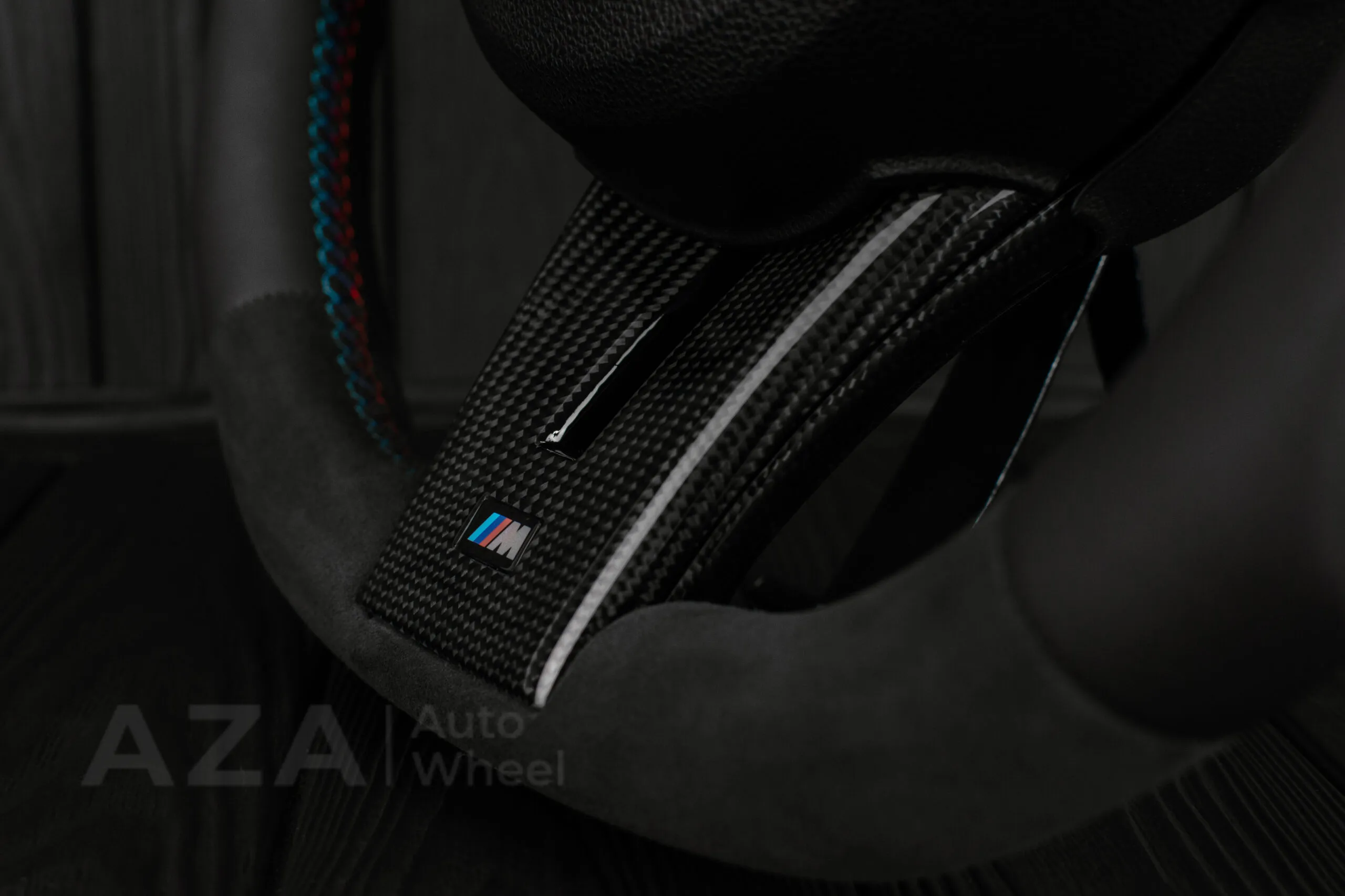 Steering wheel BMW Z4 M 2006-2009 Carbon fiber trims/Alcantara/Leather/M stripe - Image 15
