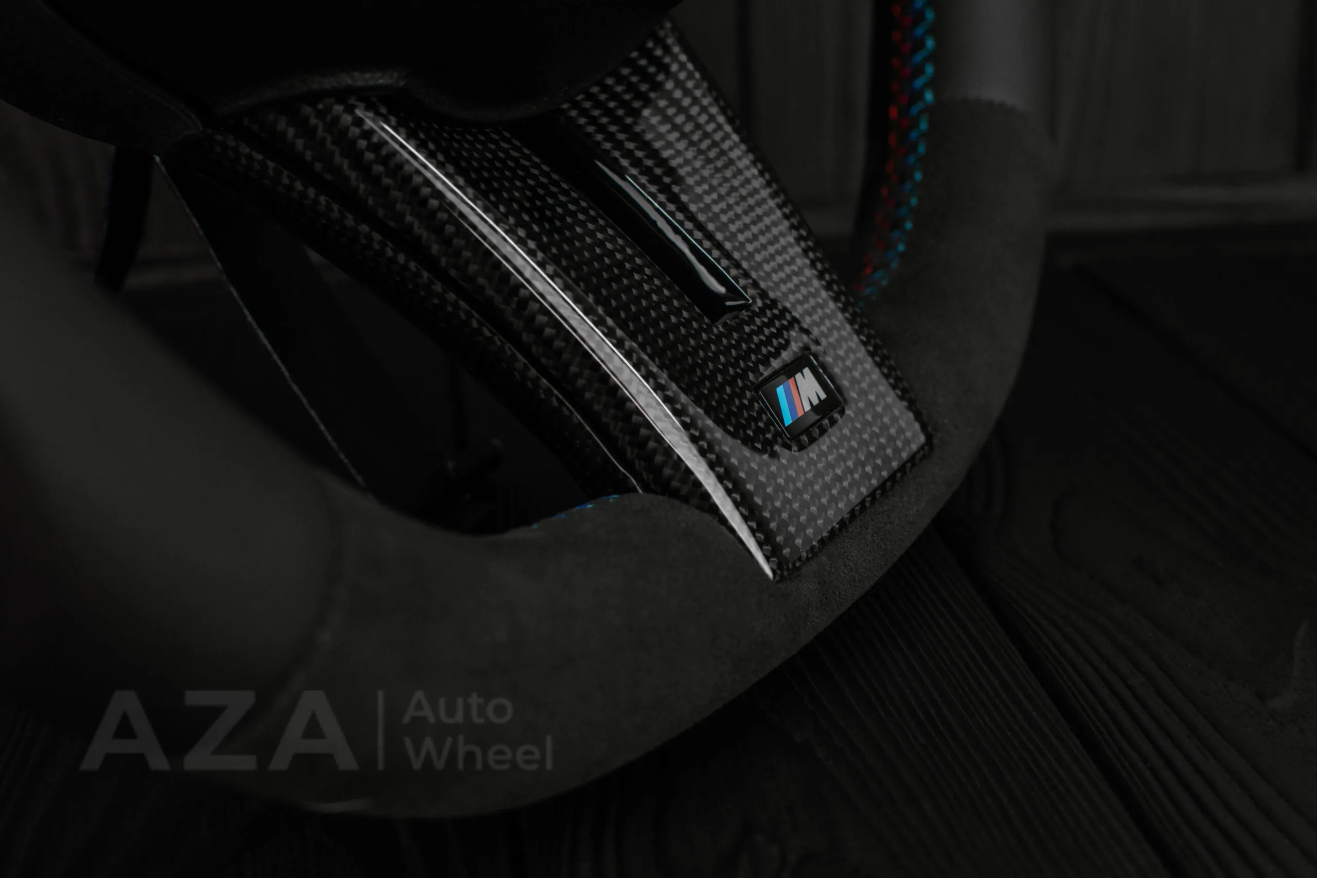 Steering wheel BMW Z4 M 2006-2009 Carbon fiber trims/Alcantara/Leather/M stripe - Image 18