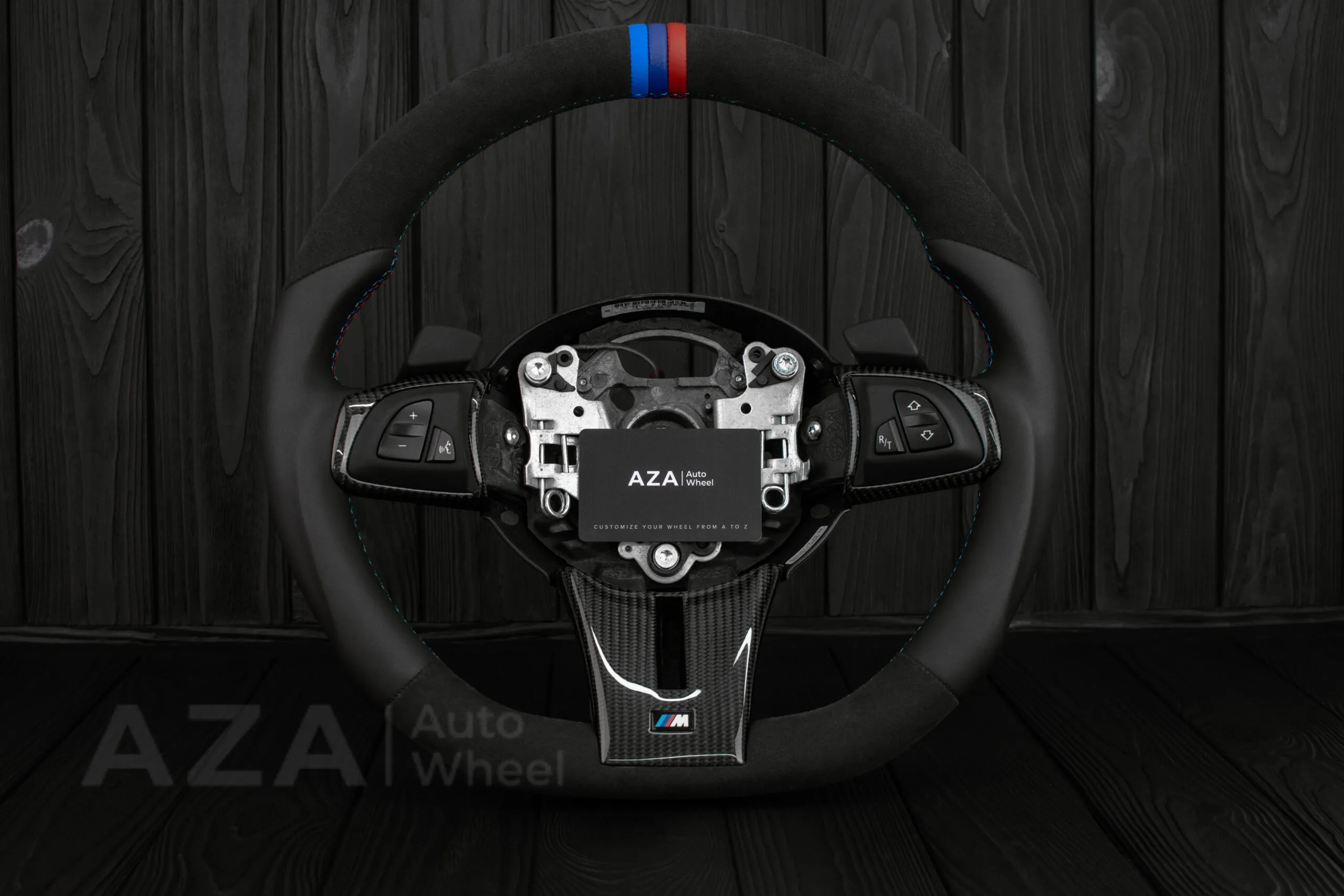 Steering wheel BMW Z4 M 2006-2009 Carbon fiber trims/Alcantara/Leather/M stripe - Image 21