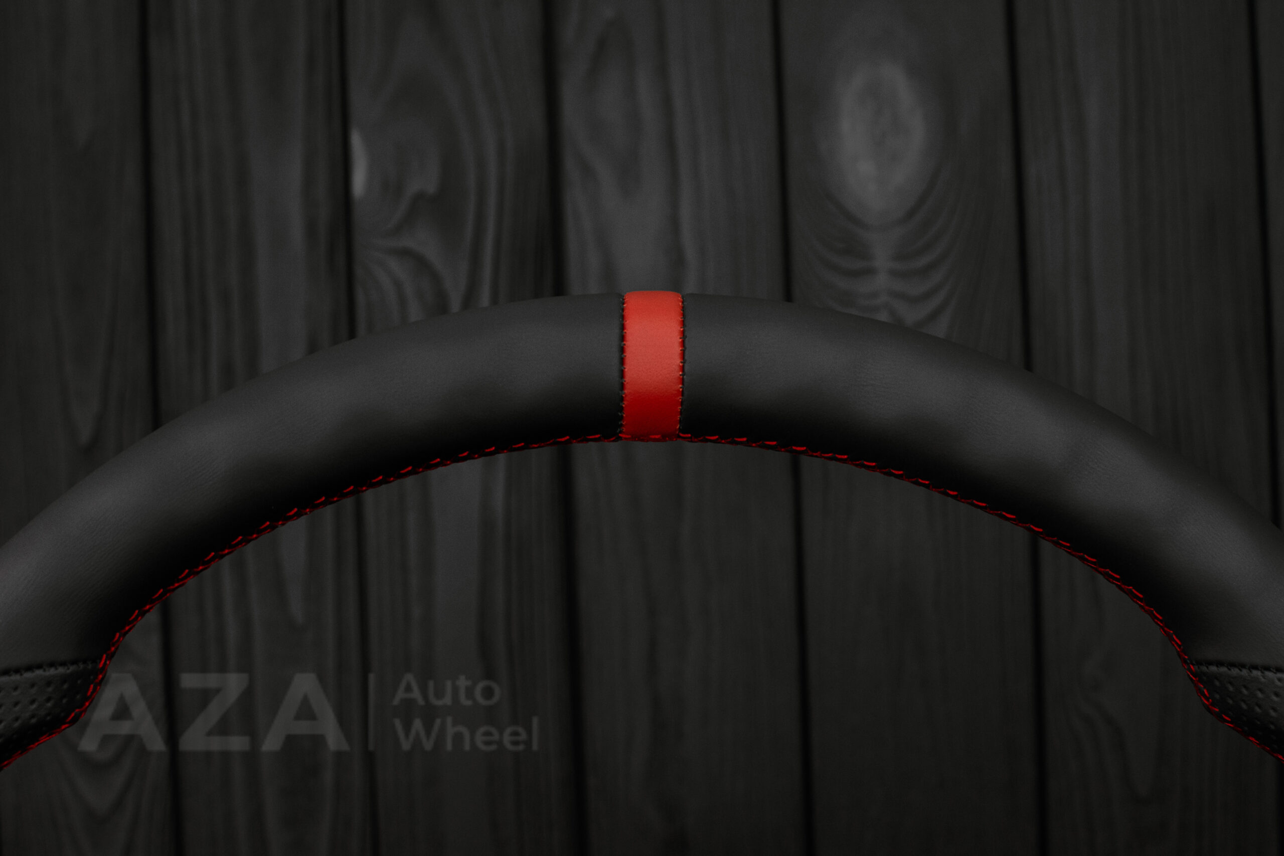 Steering wheel GM, C/K Suburban, Silverado (1988-1994) Napa/Red stripe and stich (can be any color) - Image 23